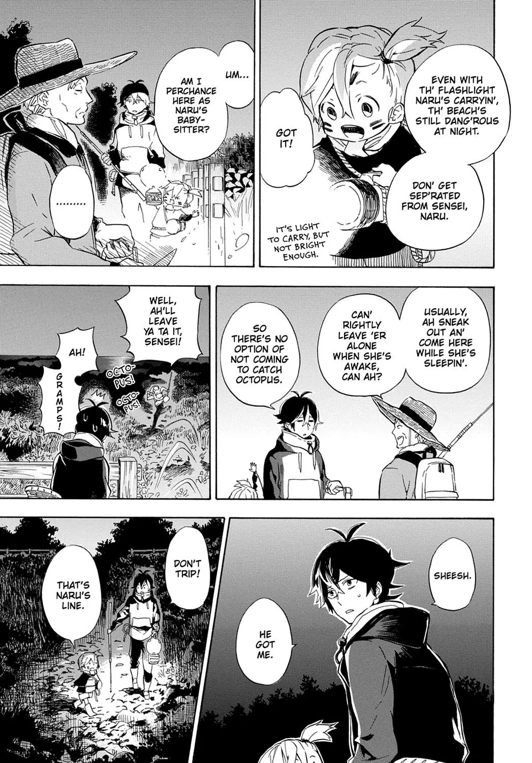 Barakamon Chapter 87 page 7 - Chapter 87: Tako-Toru/Octopus Catching