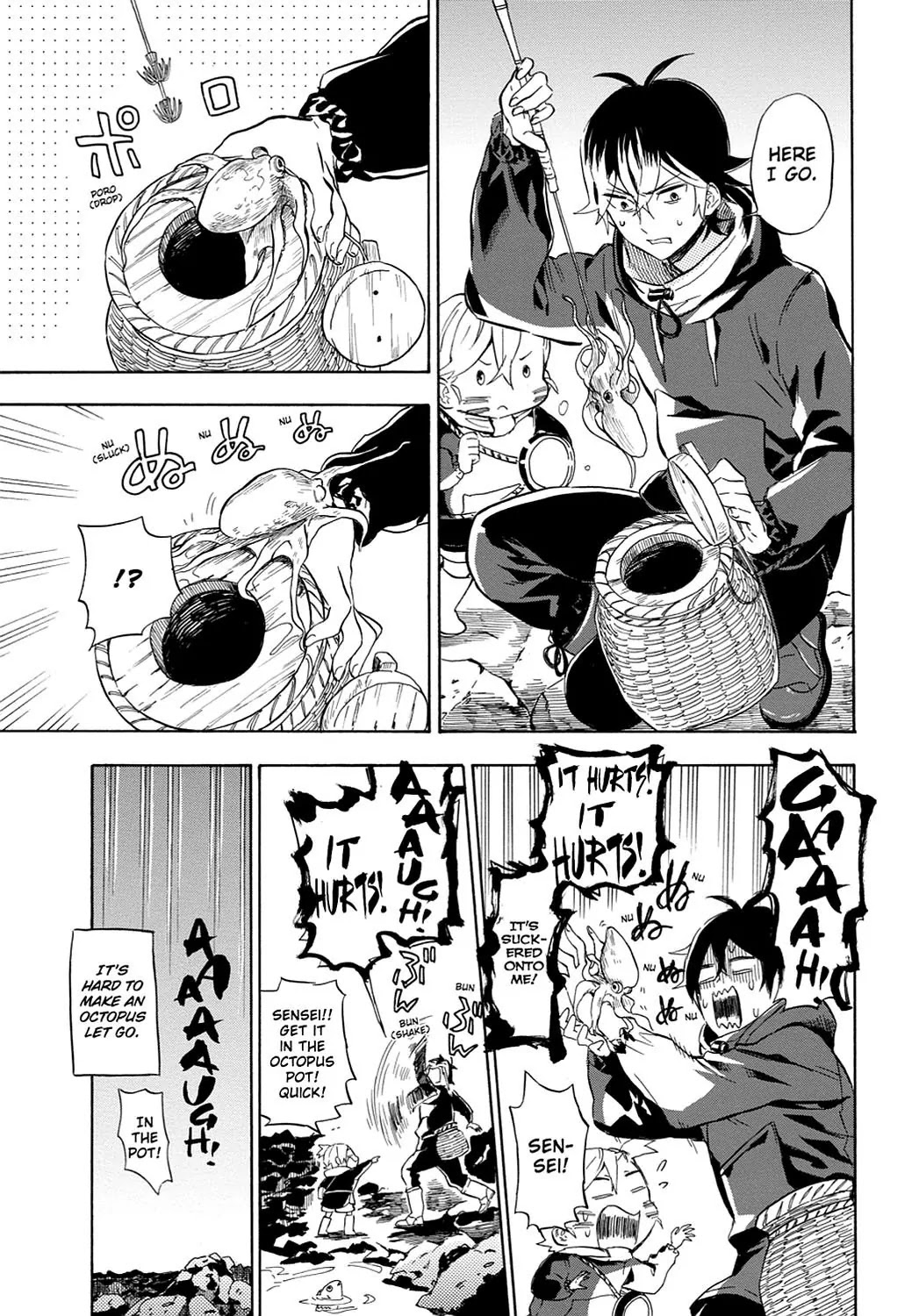 Barakamon Chapter 87 page 9 - Chapter 87: Tako-Toru/Octopus Catching