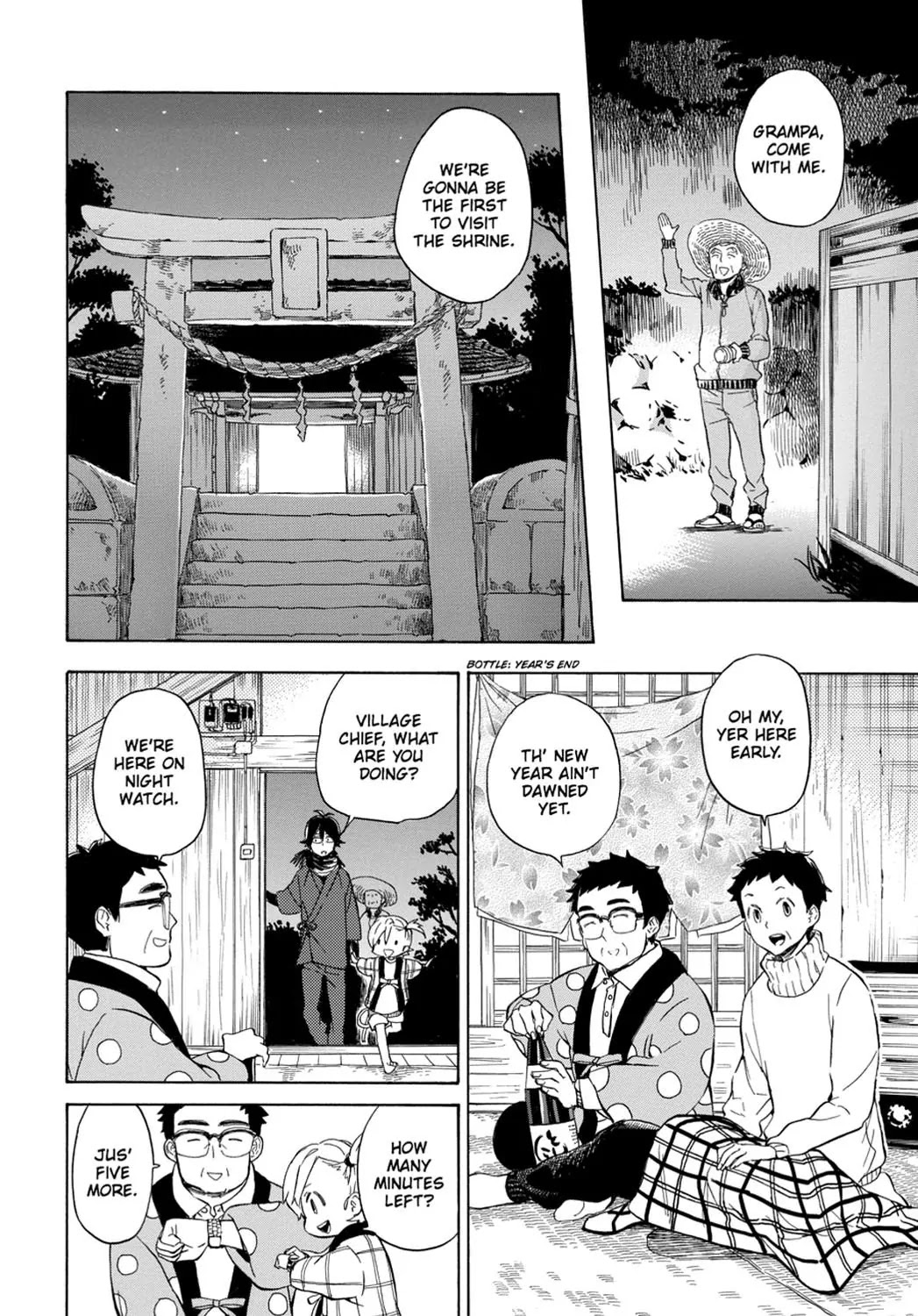 Barakamon Chapter 93 page 28 - Chapter 93: Toshi No Ban/New Year's Eve