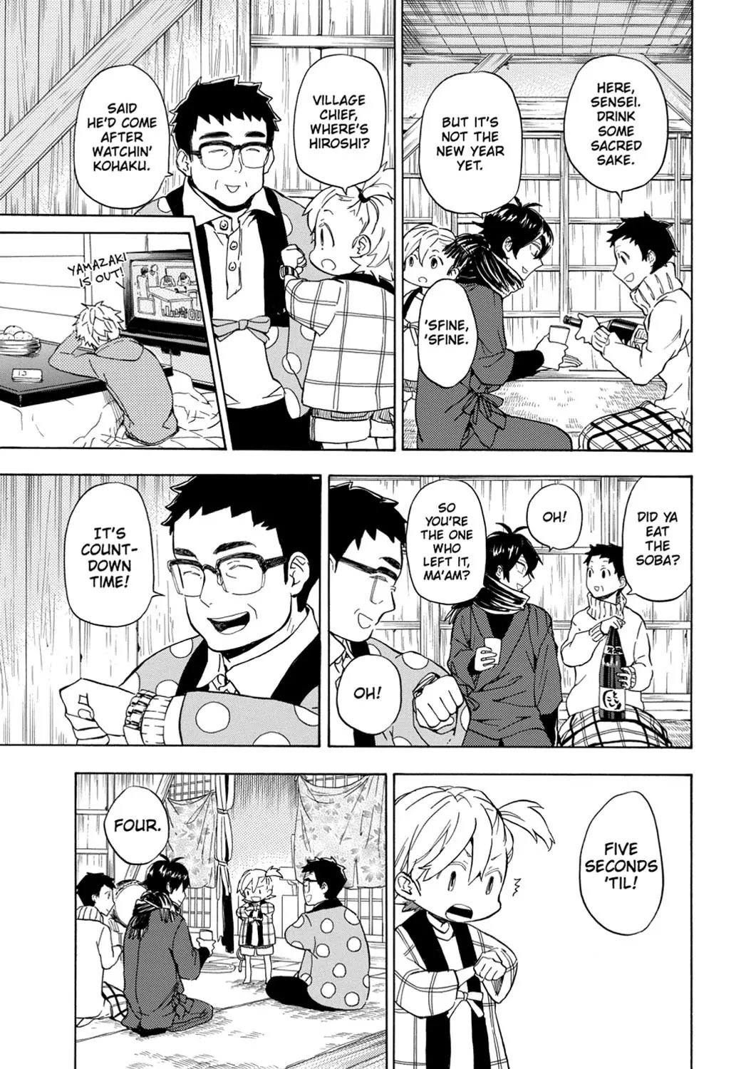 Barakamon Chapter 93 page 29 - Chapter 93: Toshi No Ban/New Year's Eve