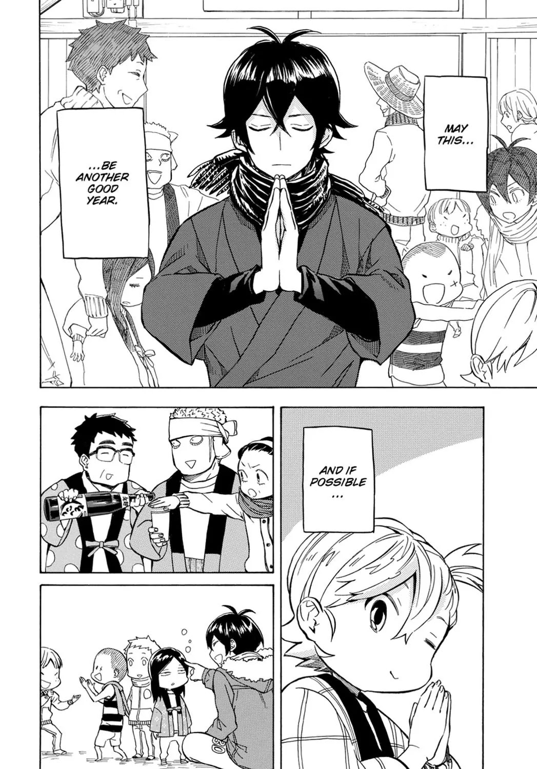 Barakamon Chapter 93 page 34 - Chapter 93: Toshi No Ban/New Year's Eve