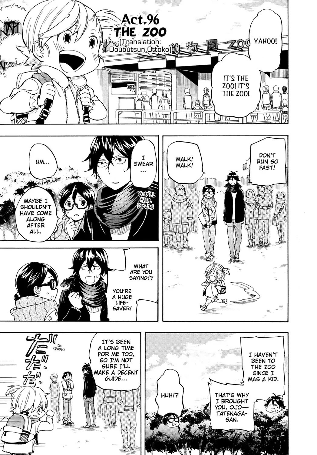 Barakamon Chapter 96 page 1 - Chapter 96: Doubutsun Ottoko/The Zoo