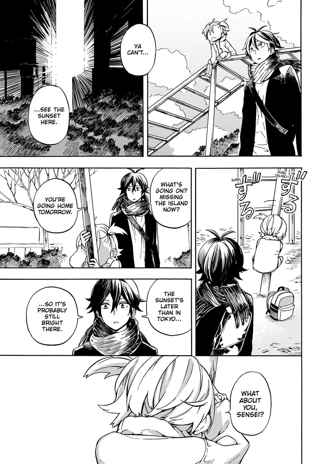 Barakamon Chapter 99 page 27 - Chapter 99: Modo?/Going Home?