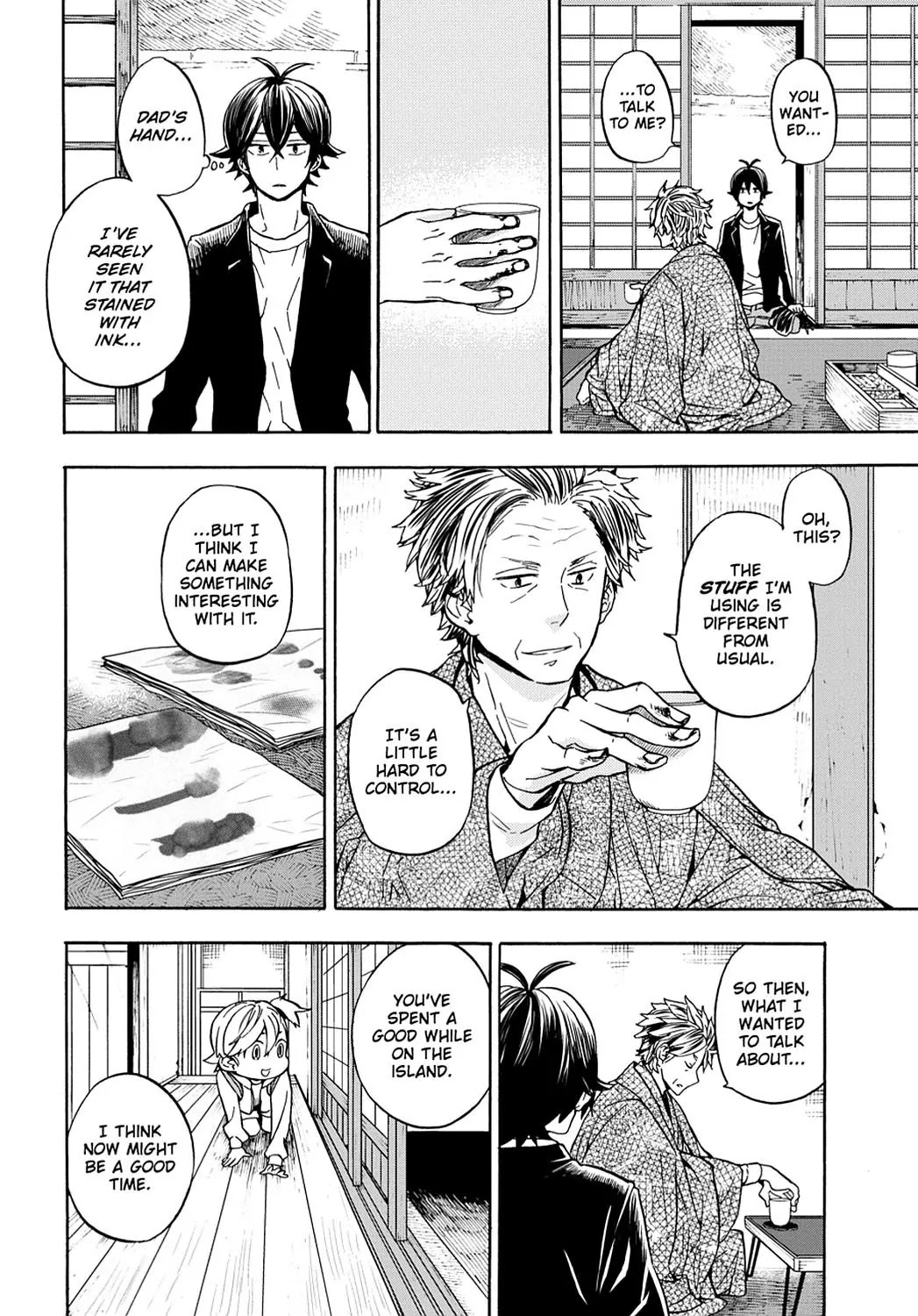 Barakamon Chapter 99 page 4 - Chapter 99: Modo?/Going Home?
