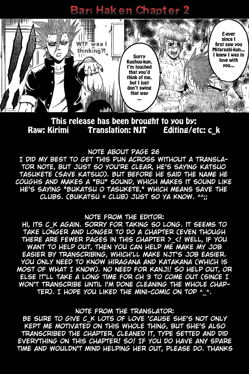 Barihaken Chapter 2 page 28 - Chapter 2: Otaku Boss vs. Underground Boss
