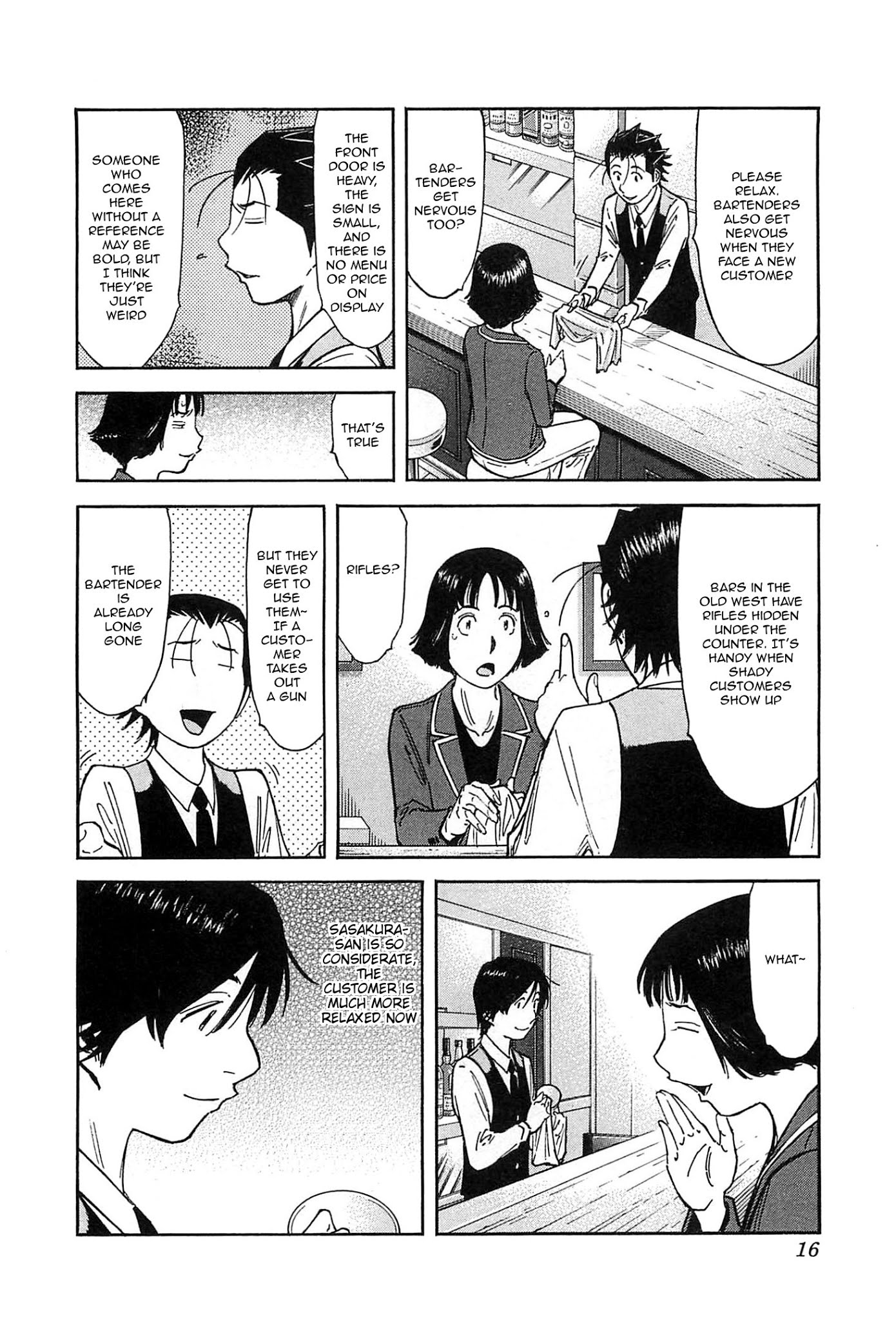 Bartender Chapter 151 page 16 - Chapter 151: Tokyo Station, 6 O’ Clock Train, Hope – Gaman Girl