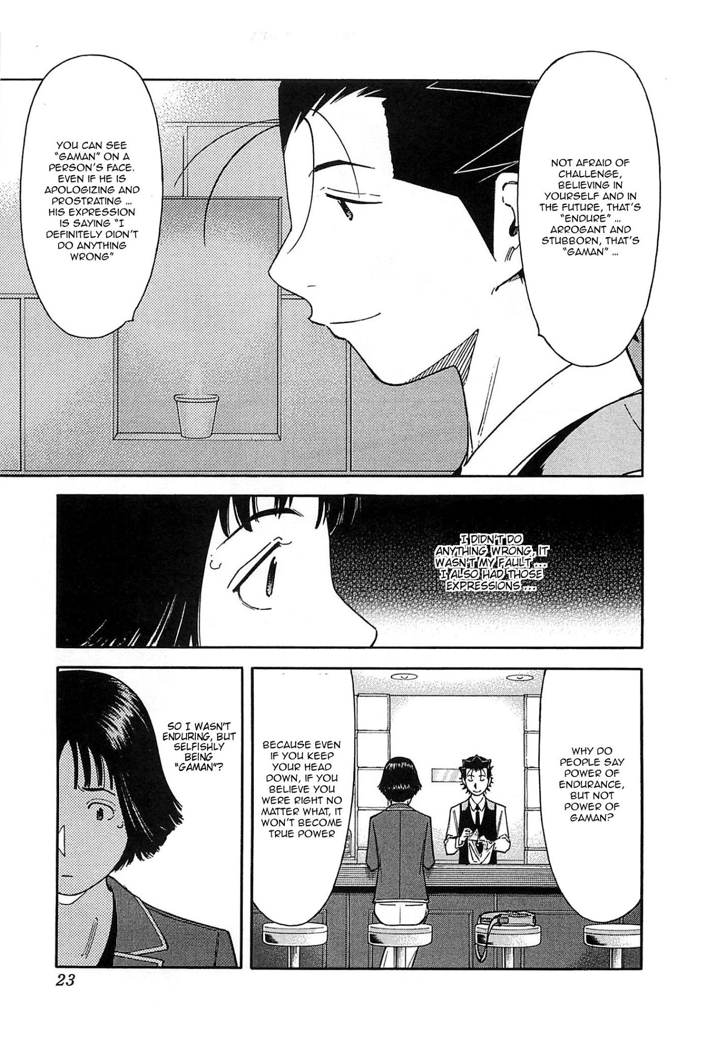 Bartender Chapter 151 page 23 - Chapter 151: Tokyo Station, 6 O’ Clock Train, Hope – Gaman Girl