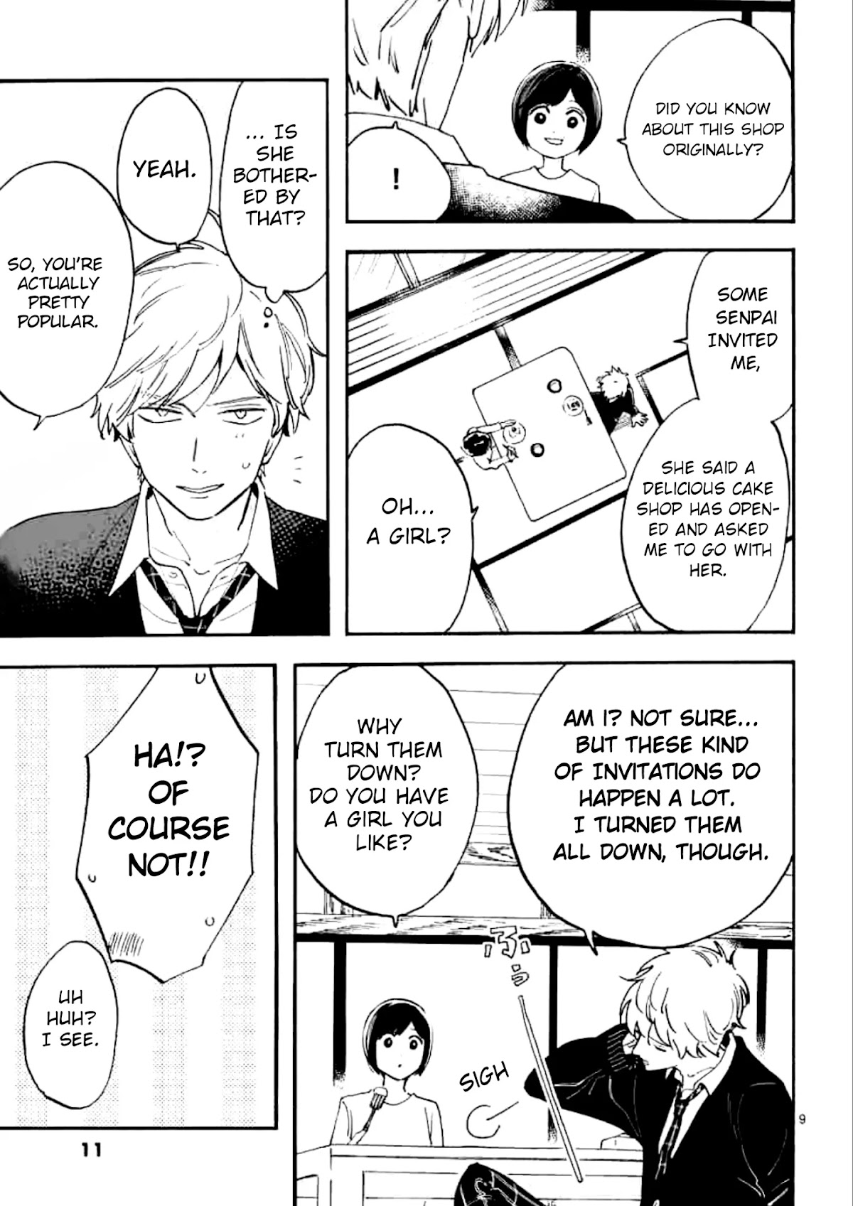 Batsu Ichi Arasa Joshi to Danshi Kokosei Chapter 1 page 11 - Chapter 1: Cake