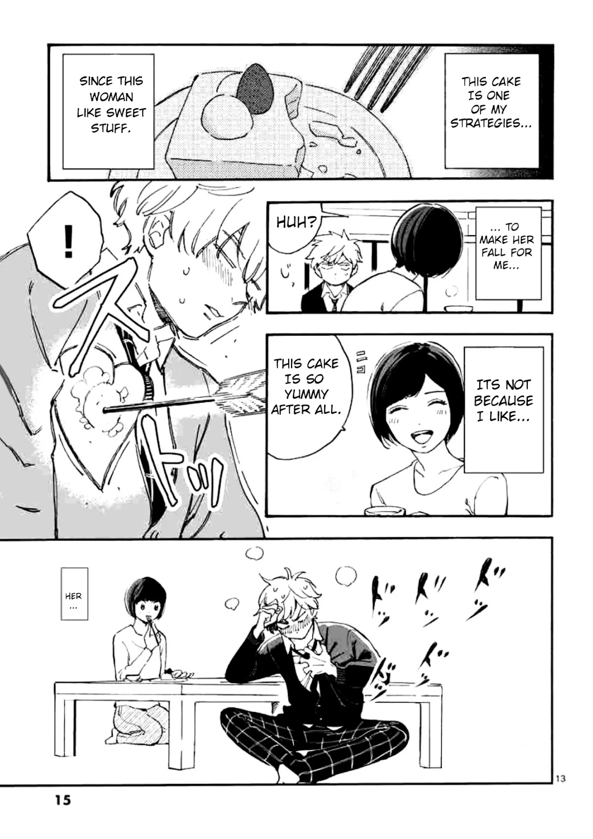 Batsu Ichi Arasa Joshi to Danshi Kokosei Chapter 1 page 15 - Chapter 1: Cake