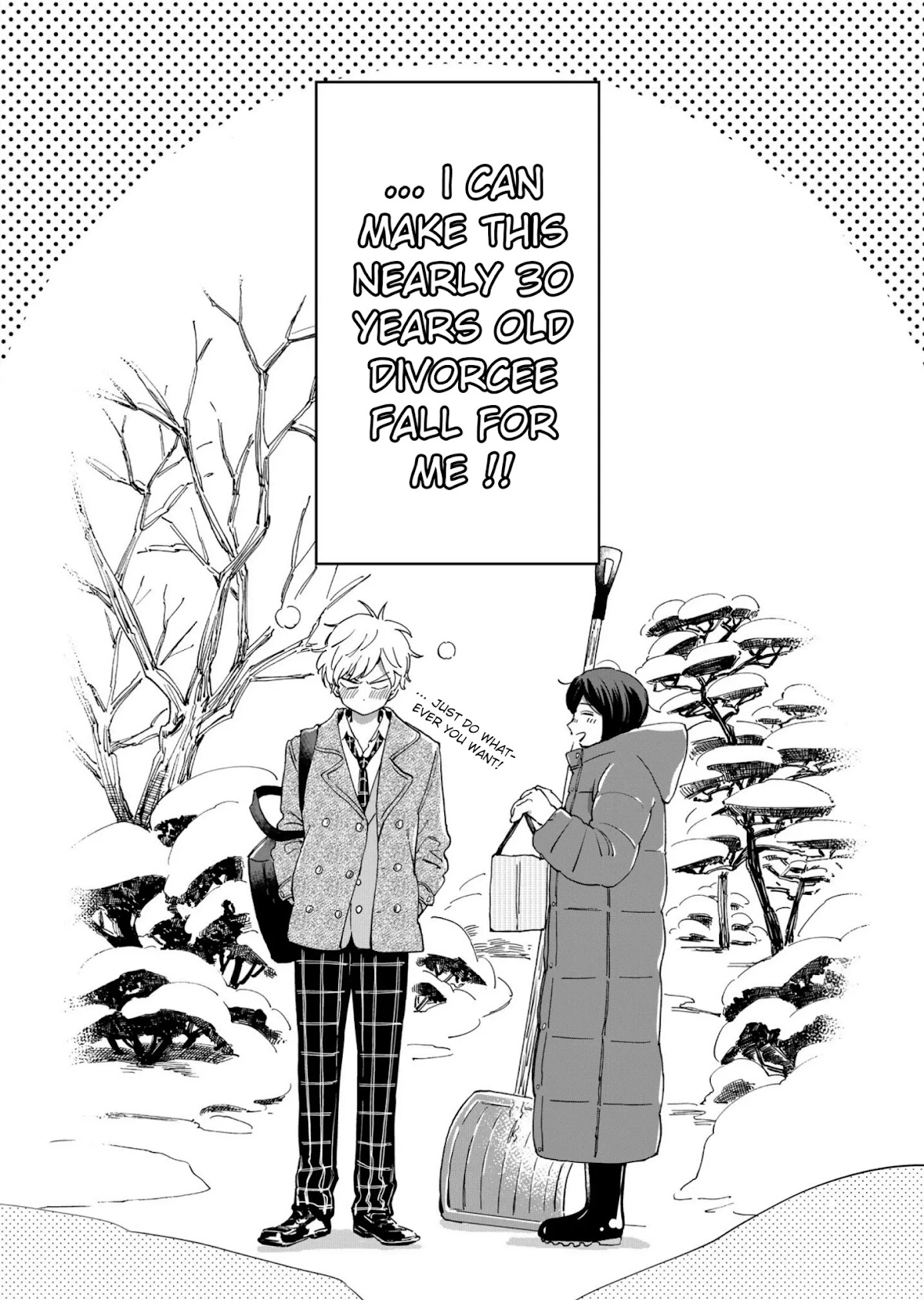 Batsu Ichi Arasa Joshi to Danshi Kokosei Chapter 1 page 8 - Chapter 1: Cake