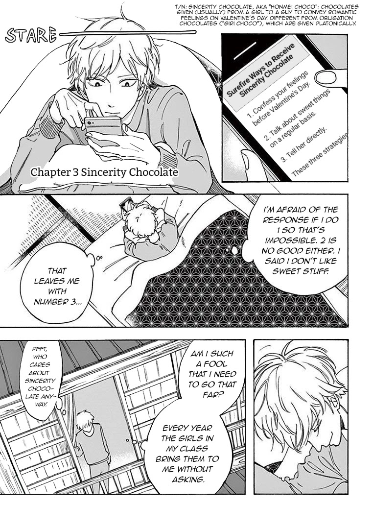 Batsu Ichi Arasa Joshi to Danshi Kokosei Chapter 3 page 1 - Chapter 3: Sincerity Chocolate