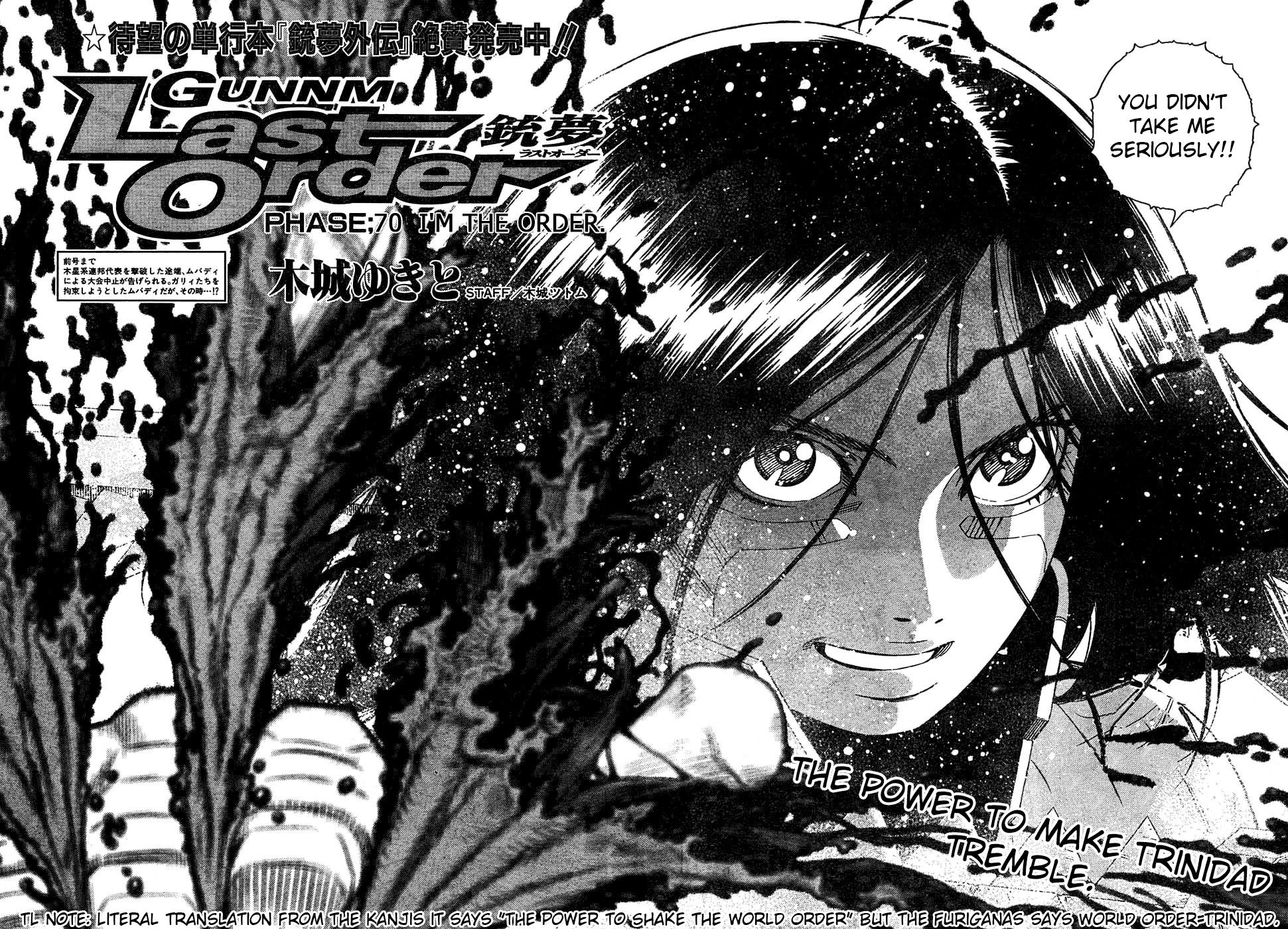 Battle Angel Alita: Last Order Chapter 70 page 2 - Chapter 70: I'm The Order