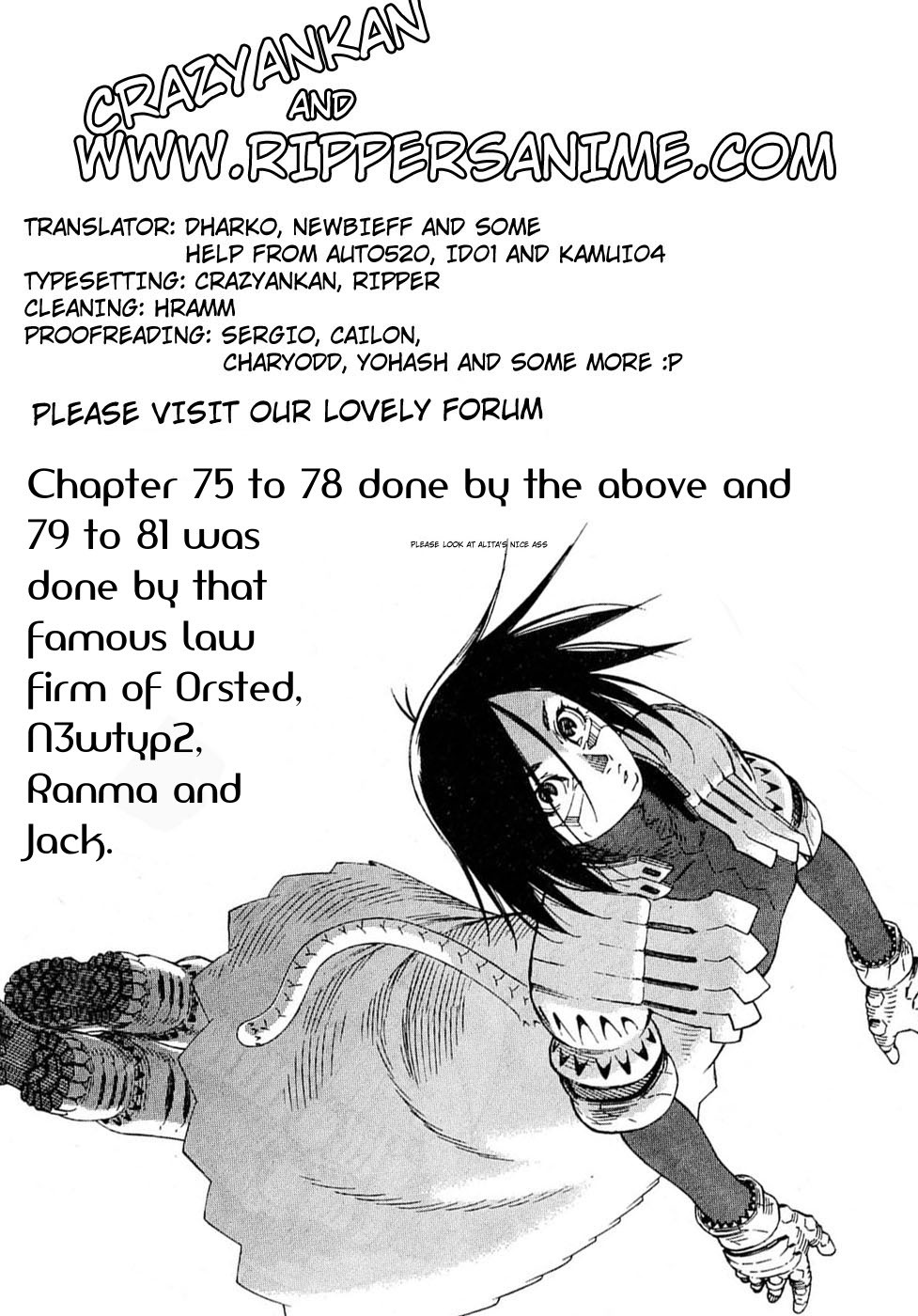 Battle Angel Alita: Last Order Chapter 81 page 32 - Chapter 81: A word called "happiness"