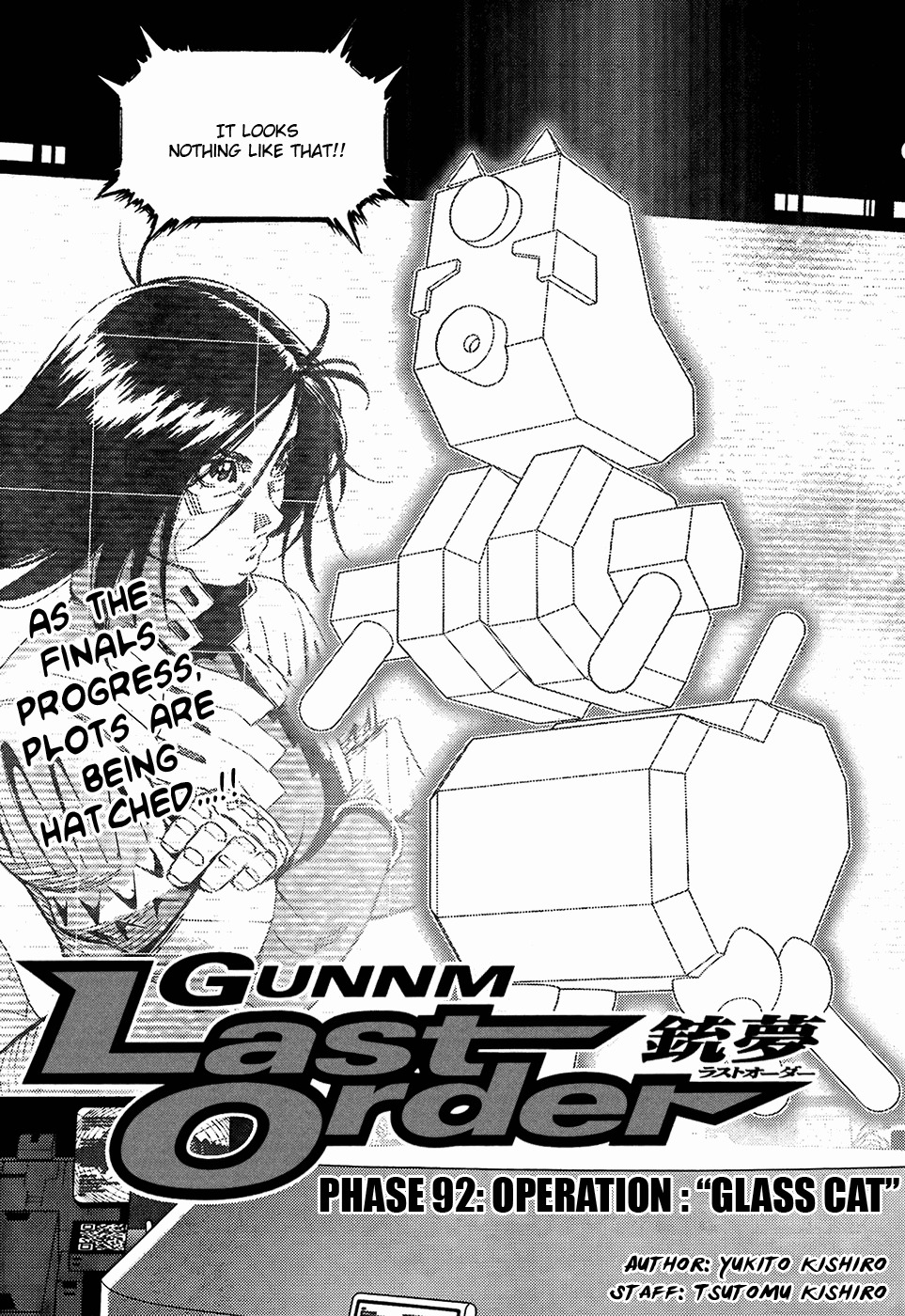 Battle Angel Alita: Last Order Chapter 92 page 3 - Chapter 92: Operation: "Glass Cat"