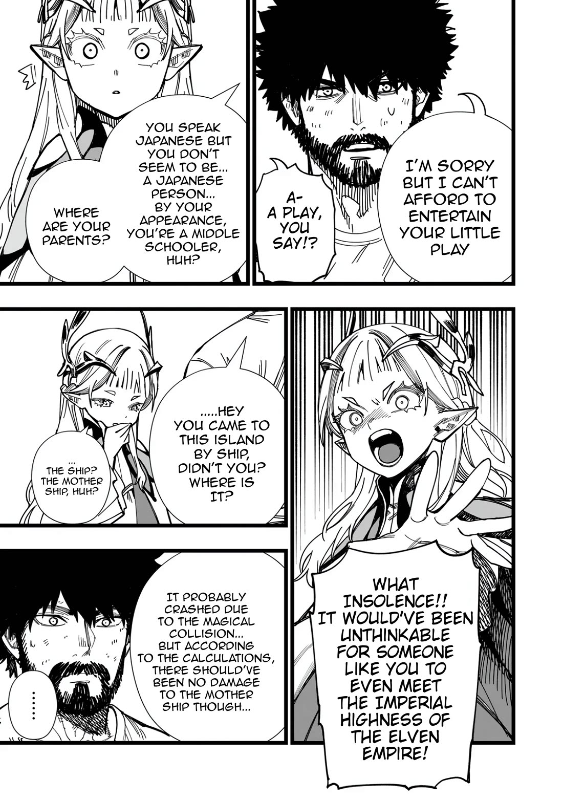 Battle Princess Survival Saga Chapter 1 page 19 - Chapter 1: Man meets Elf