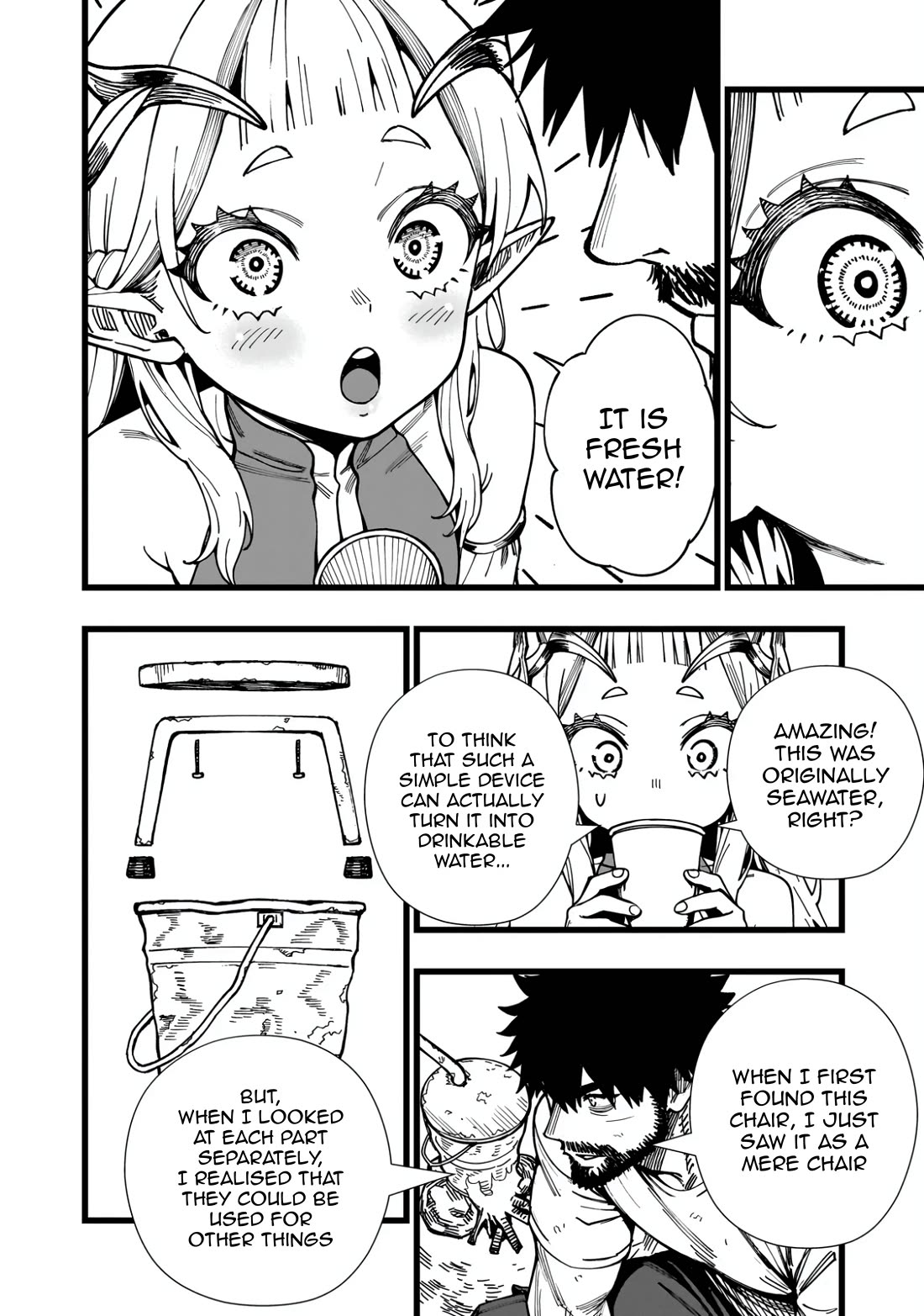 Battle Princess Survival Saga Chapter 10 page 8 - Chapter 10: Body temperature isn't the only thing shared with skin-to-skin