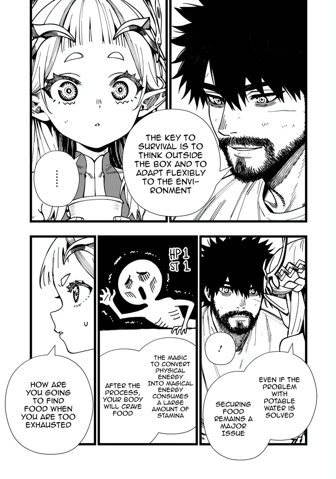 Battle Princess Survival Saga Chapter 10 page 9 - Chapter 10: Body temperature isn't the only thing shared with skin-to-skin