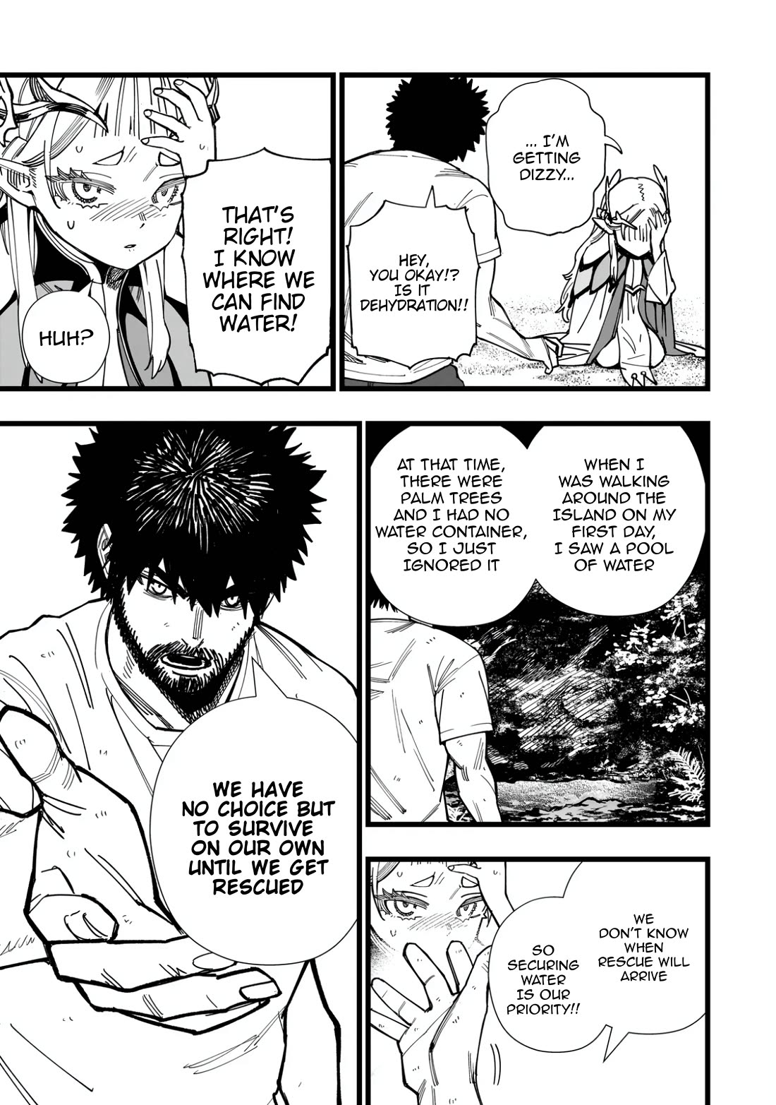 Battle Princess Survival Saga Chapter 2 page 11 - Chapter 2: You die if you don't drink enough water!?