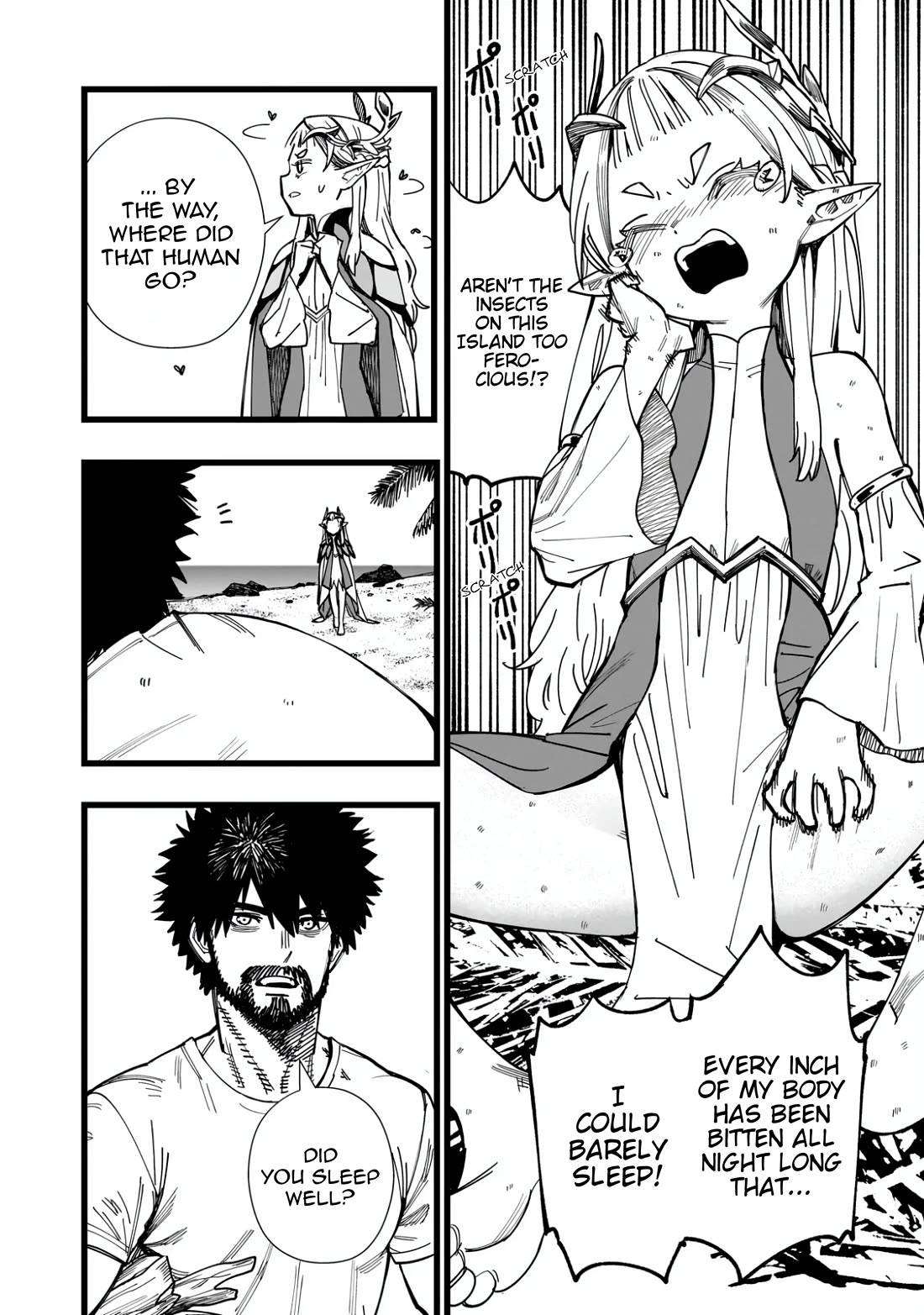 Battle Princess Survival Saga Chapter 2 page 4 - Chapter 2: You die if you don't drink enough water!?