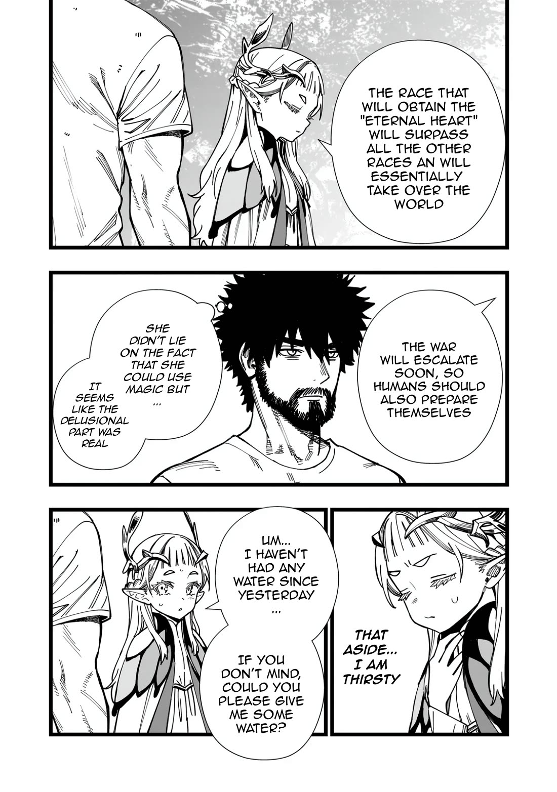 Battle Princess Survival Saga Chapter 2 page 8 - Chapter 2: You die if you don't drink enough water!?