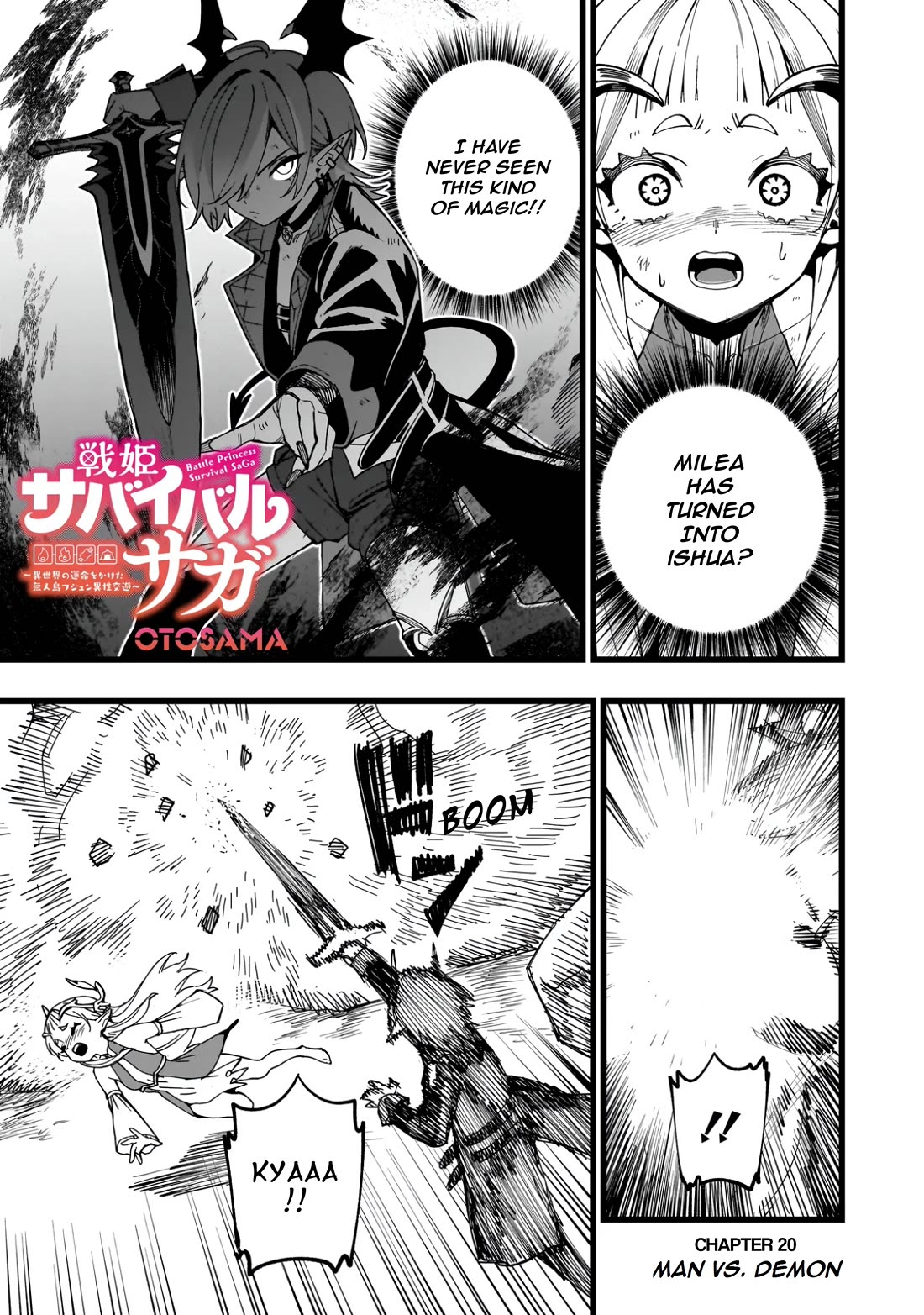 Battle Princess Survival Saga Chapter 20 page 1 - Chapter 20: Man VS. Demon