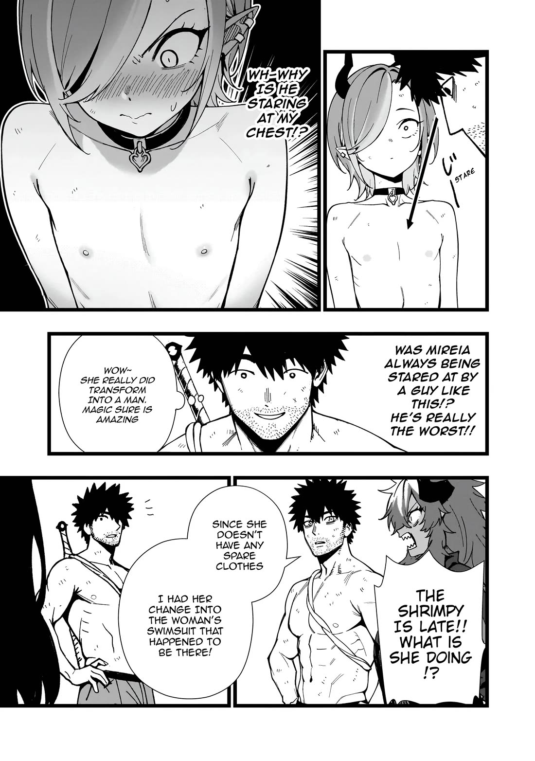 Battle Princess Survival Saga Chapter 24 page 15 - Chapter 24: When it comes to swimming, the less clothes you wear, the better it is