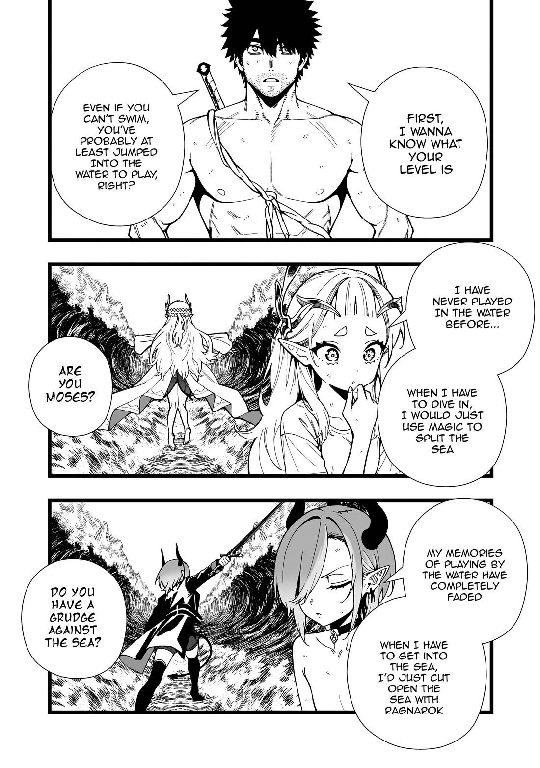 Battle Princess Survival Saga Chapter 24 page 17 - Chapter 24: When it comes to swimming, the less clothes you wear, the better it is