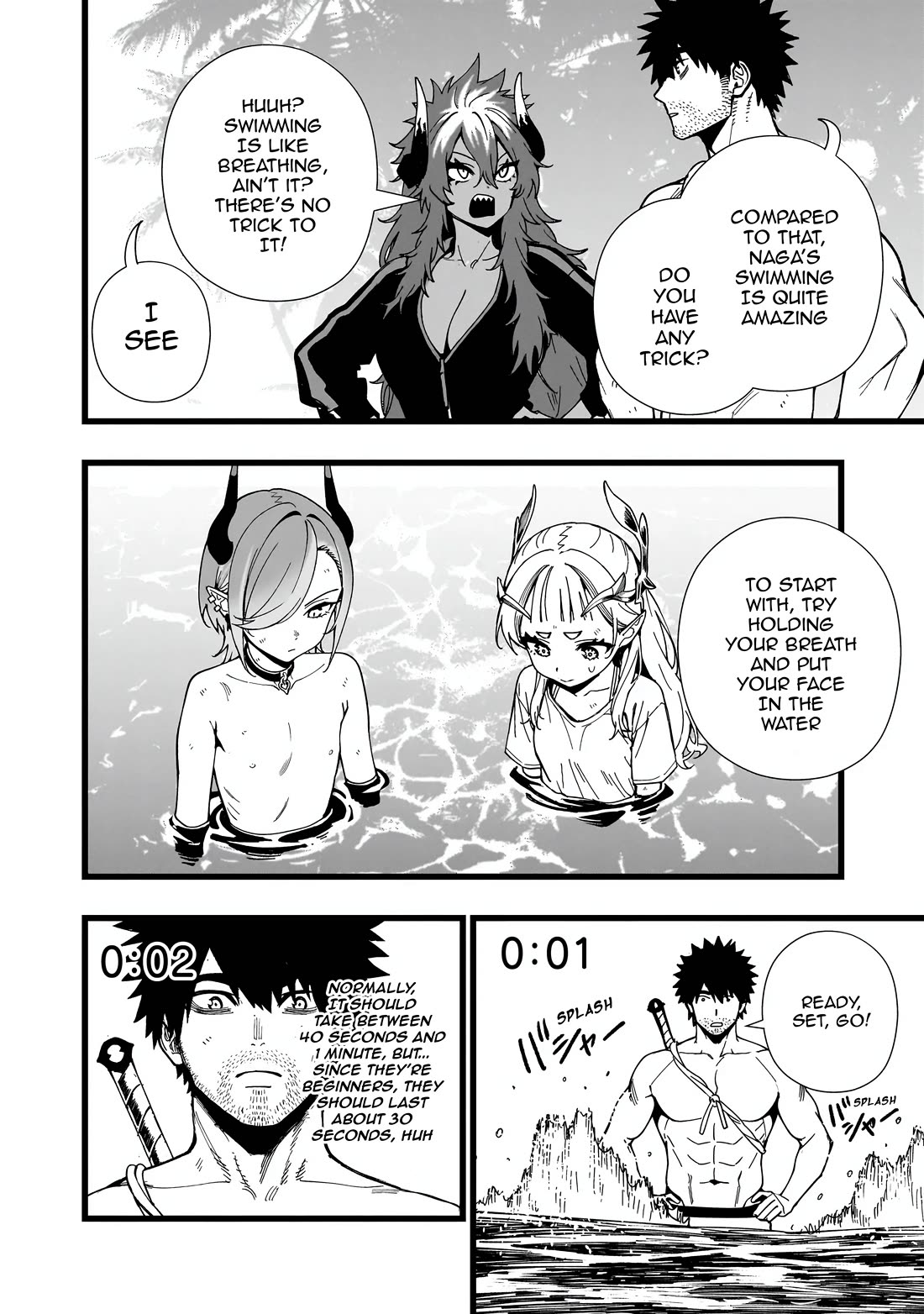 Battle Princess Survival Saga Chapter 24 page 18 - Chapter 24: When it comes to swimming, the less clothes you wear, the better it is