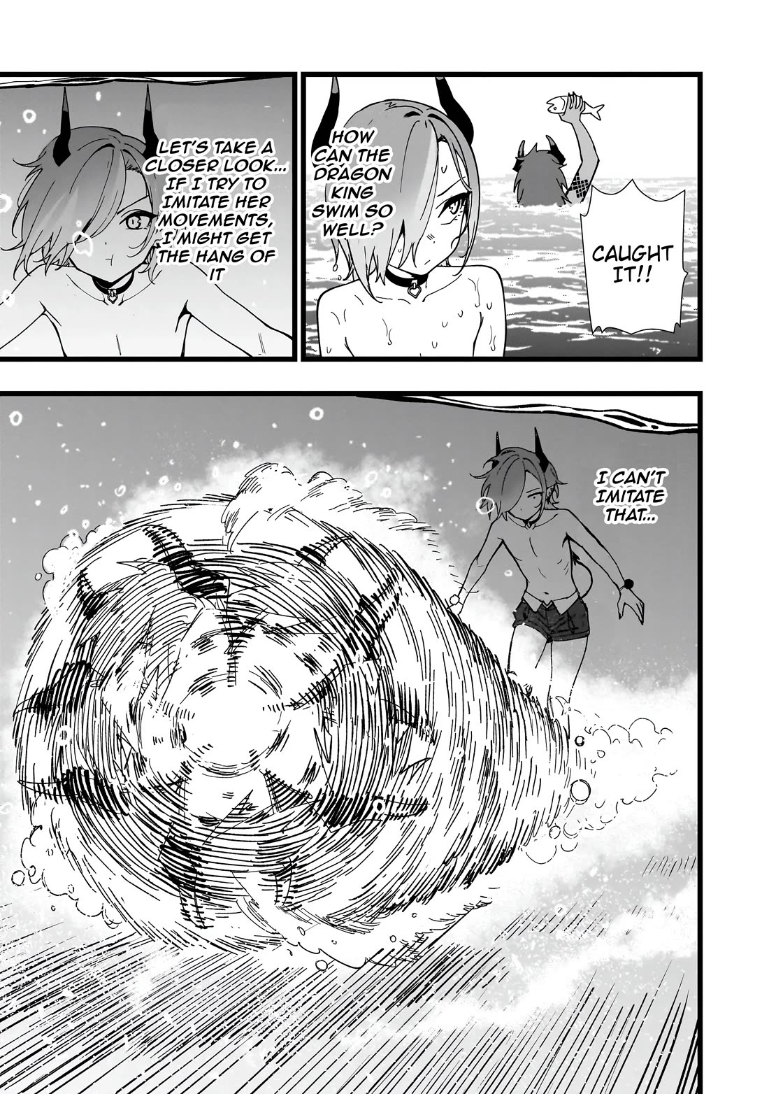 Battle Princess Survival Saga Chapter 24 page 21 - Chapter 24: When it comes to swimming, the less clothes you wear, the better it is