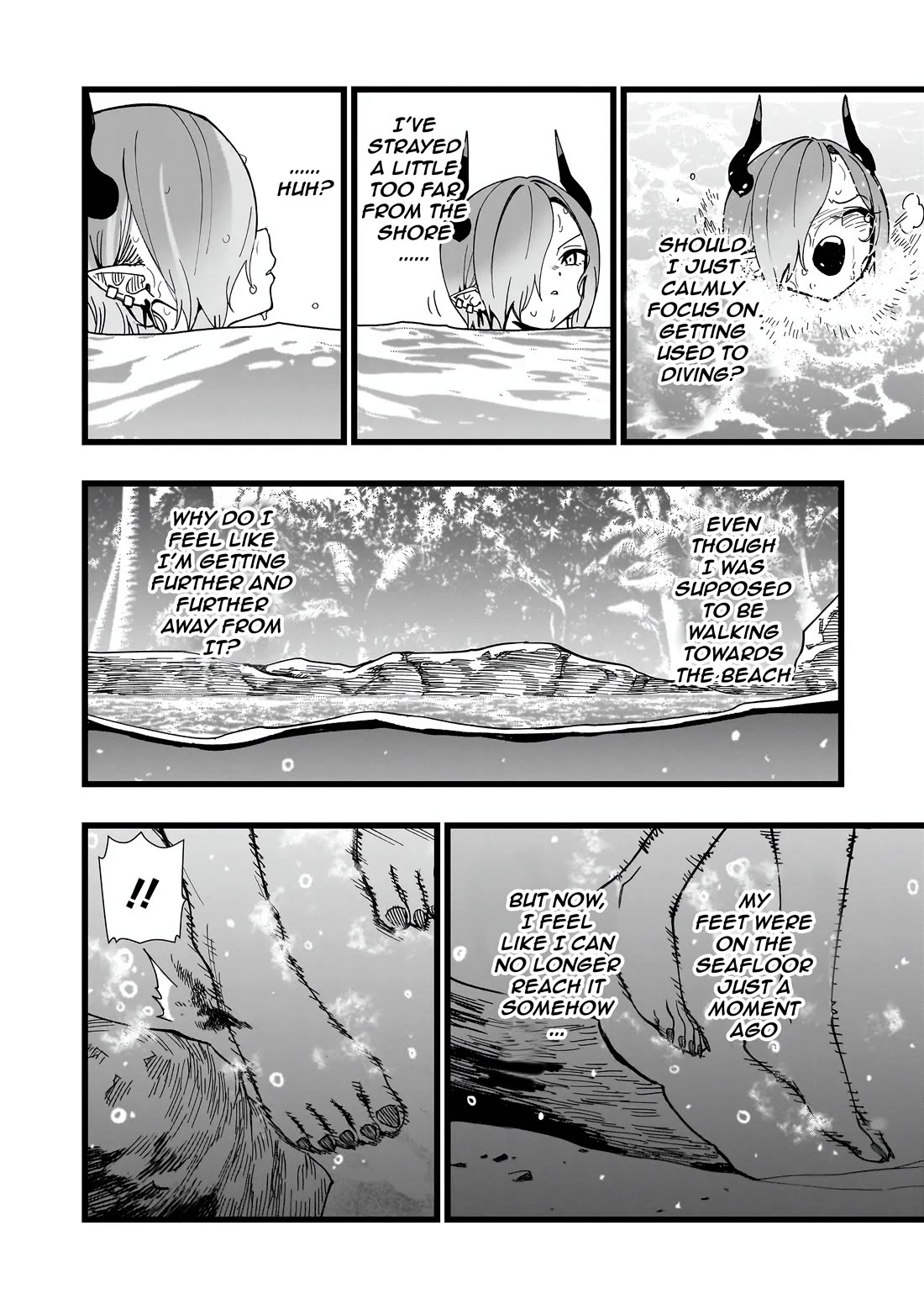 Battle Princess Survival Saga Chapter 24 page 22 - Chapter 24: When it comes to swimming, the less clothes you wear, the better it is