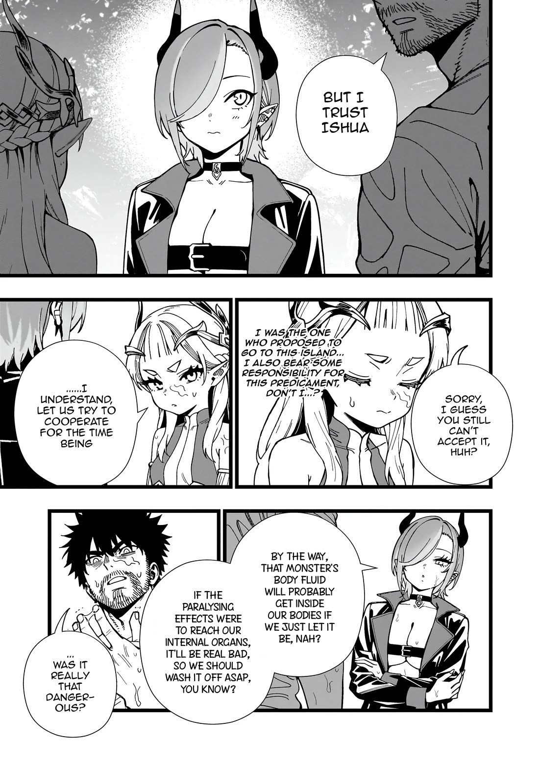 Battle Princess Survival Saga Chapter 34 page 19 - Chapter 34: The moment a third colour is added to a two-colour game is when the heart starts pounding