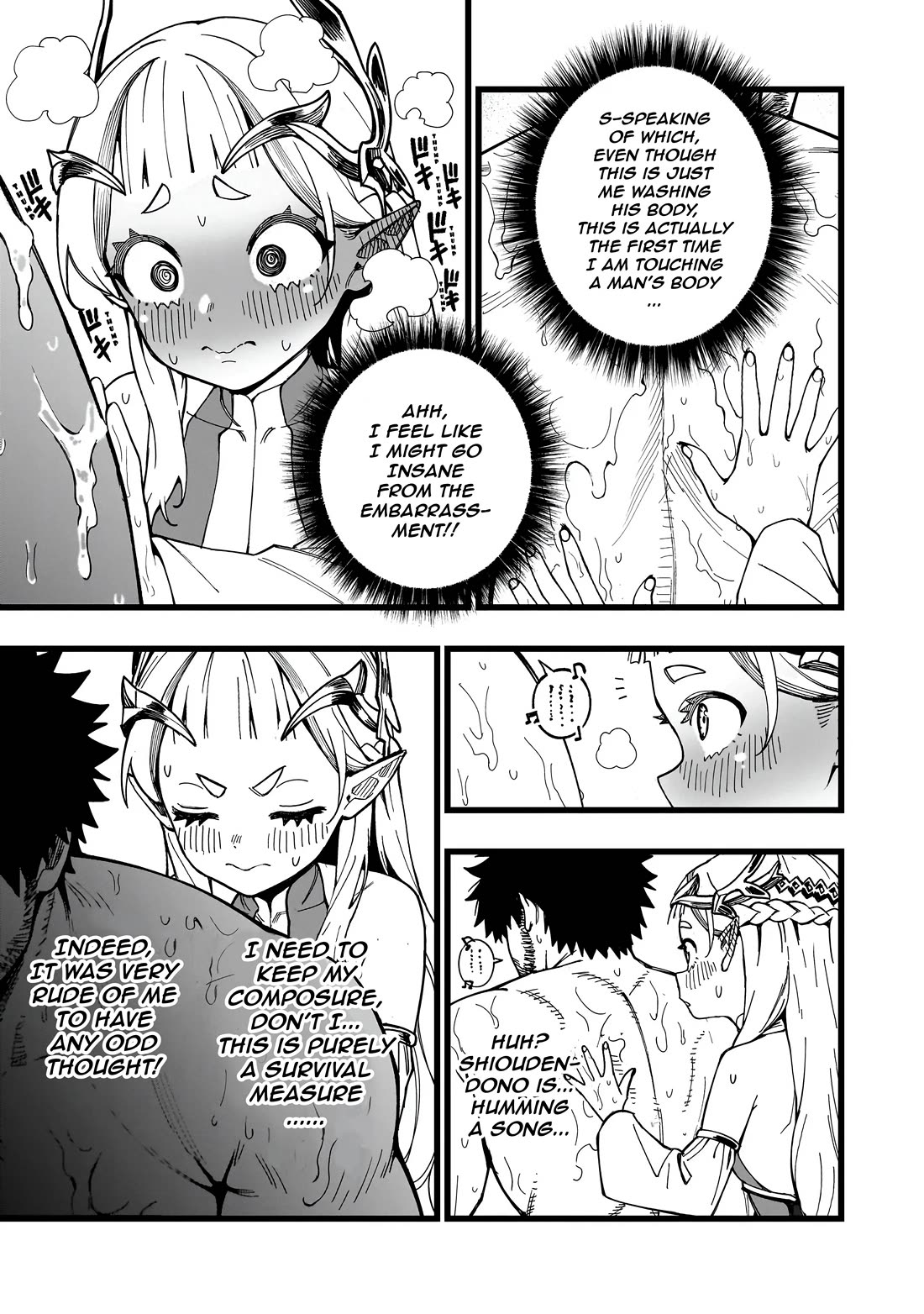 Battle Princess Survival Saga Chapter 35 page 11 - Chapter 35: Rub it vigorously and it will remove more than the dirt