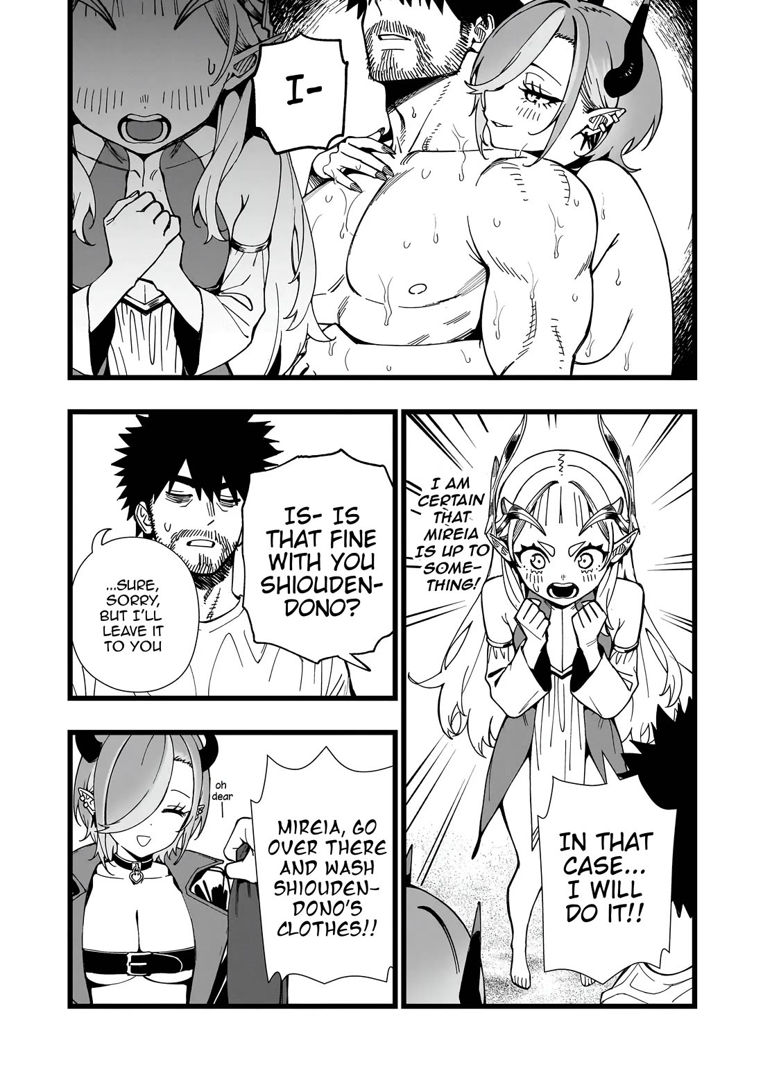 Battle Princess Survival Saga Chapter 35 page 9 - Chapter 35: Rub it vigorously and it will remove more than the dirt