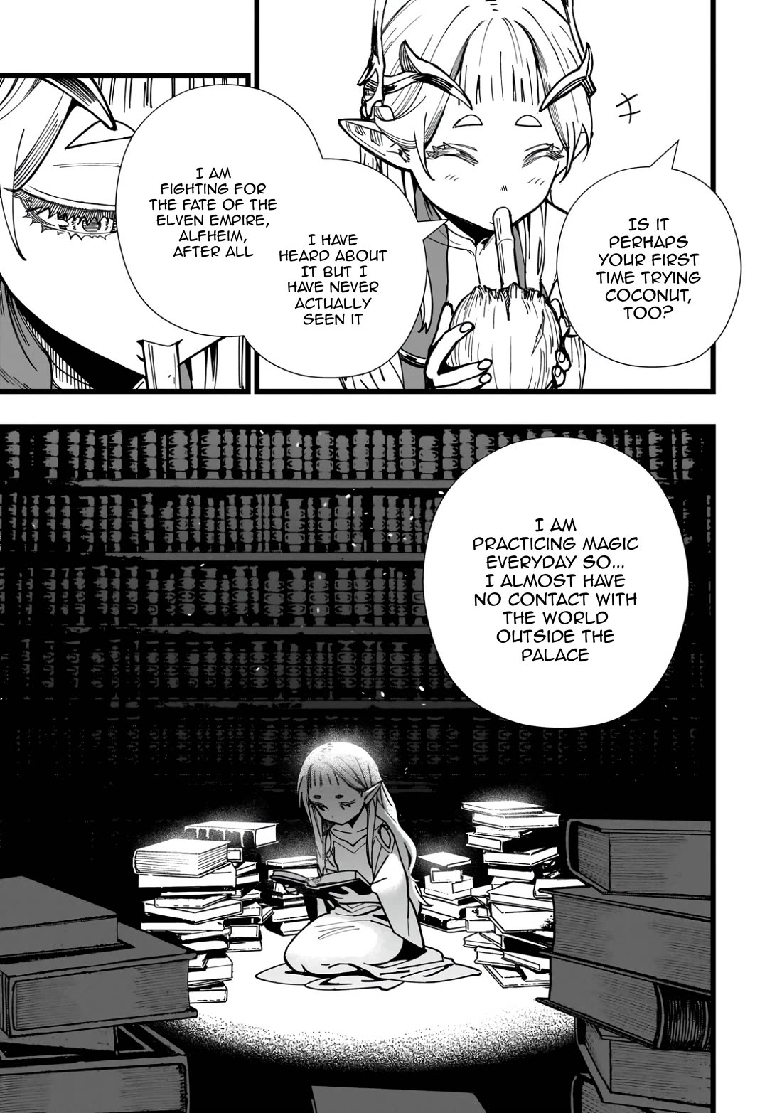 Battle Princess Survival Saga Chapter 4 page 9 - Chapter 4: Eating a lot of things you don't like will make you stronger