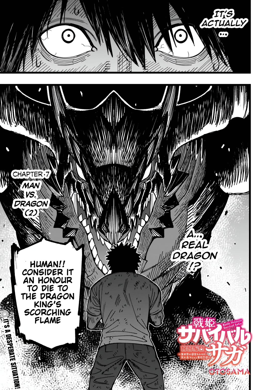 Battle Princess Survival Saga Chapter 7 page 1 - Chapter 7: Man VS. Dragon (2)