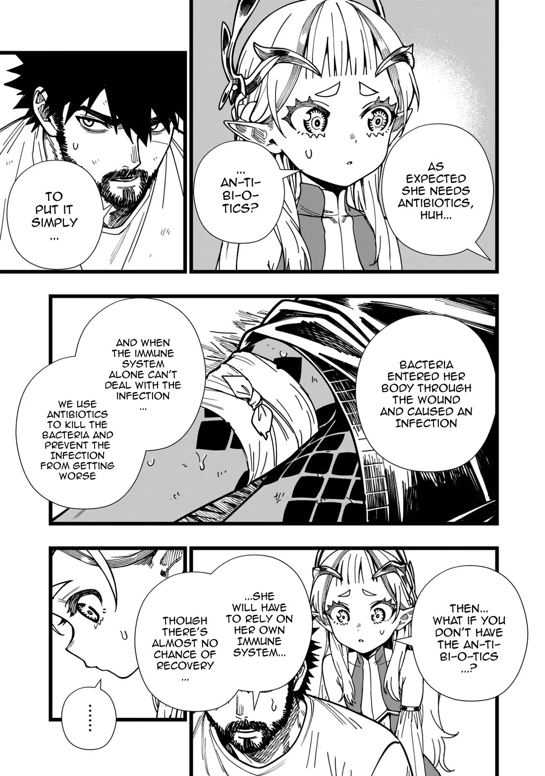 Battle Princess Survival Saga Chapter 9 page 21 - Chapter 9: Guts can't deafeat bacteria