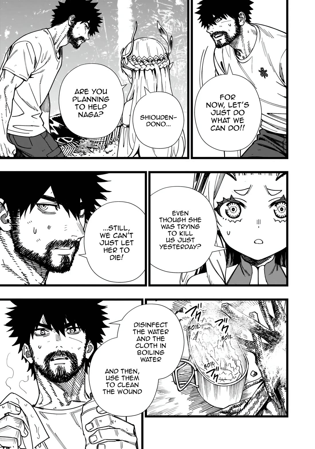 Battle Princess Survival Saga Chapter 9 page 5 - Chapter 9: Guts can't deafeat bacteria