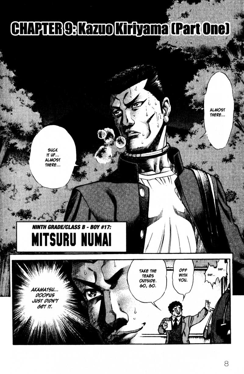 Battle Royale Chapter 9 page 9 - Chapter 9: Kazuo Kiriyama (Part 1)