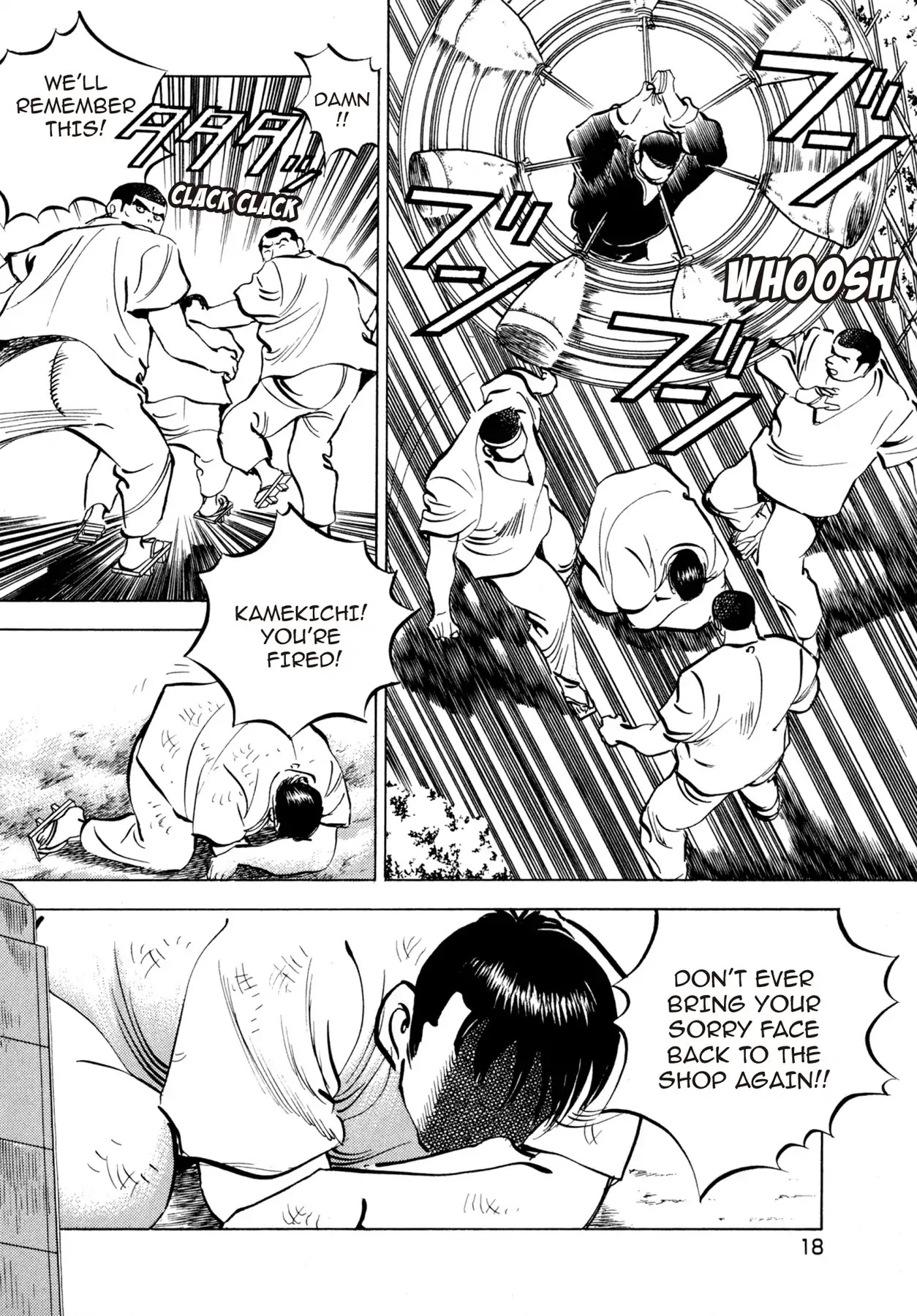 Battles of the Wandering Chef Chapter 3.1 page 18 - Vol.3 Chapter 1: Saving Kame