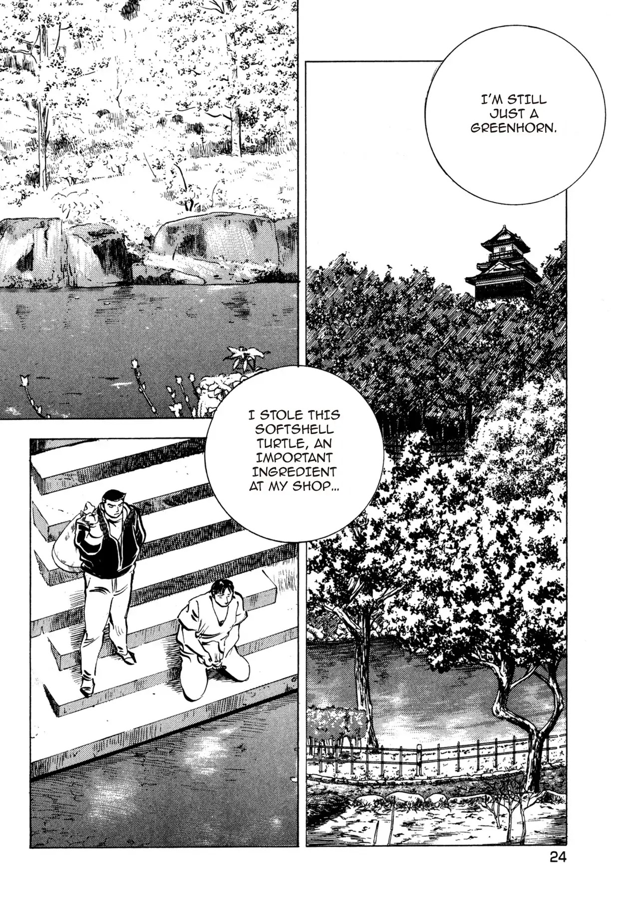 Battles of the Wandering Chef Chapter 3.1 page 24 - Vol.3 Chapter 1: Saving Kame