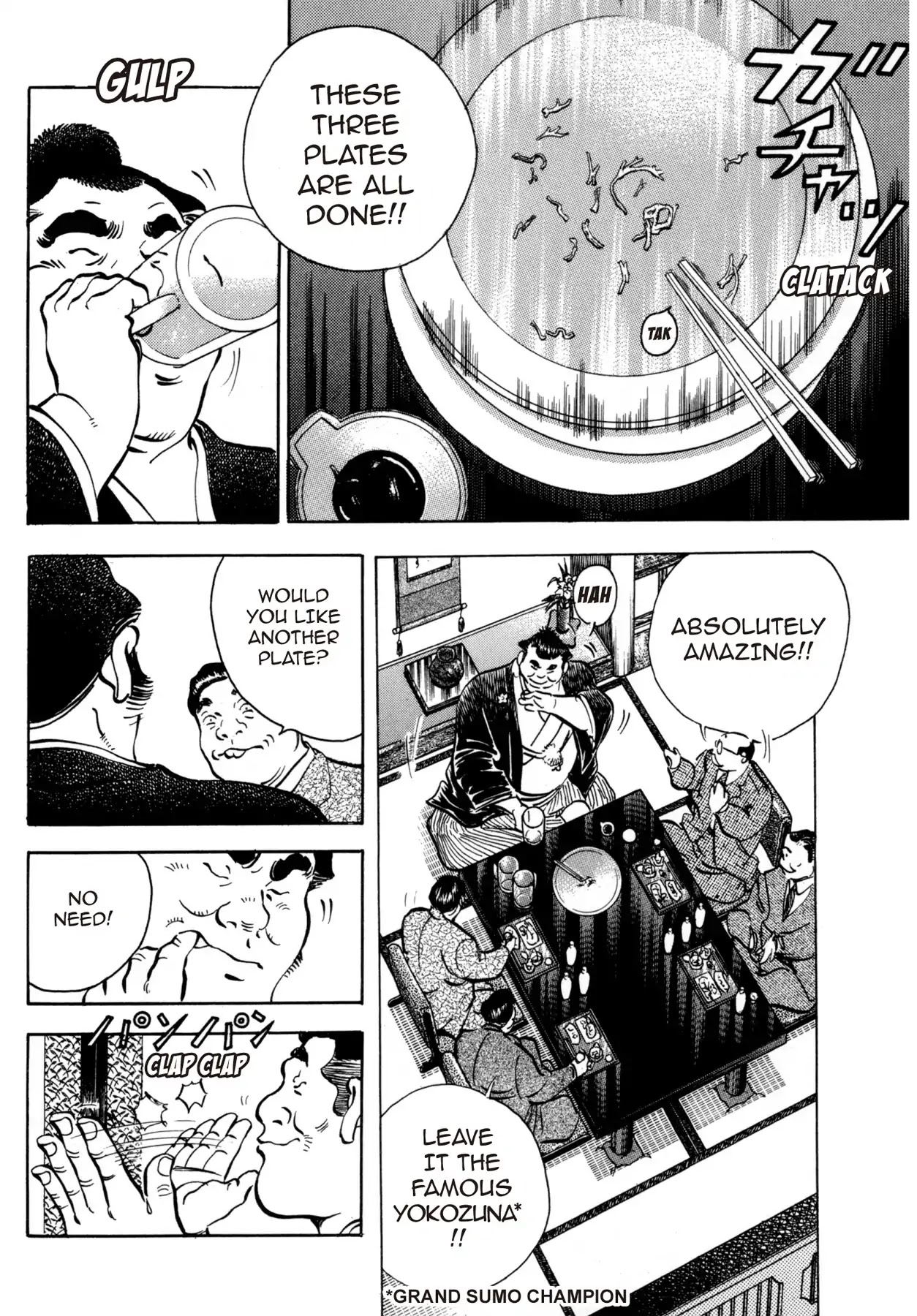 Battles of the Wandering Chef Chapter 4.5-5 page 10 - Vol.4 Musashi's After Story ~ Shimonoseki Blowfish Cuisine Edition: Chapter 1: The Man Behind the Blade of Torment
