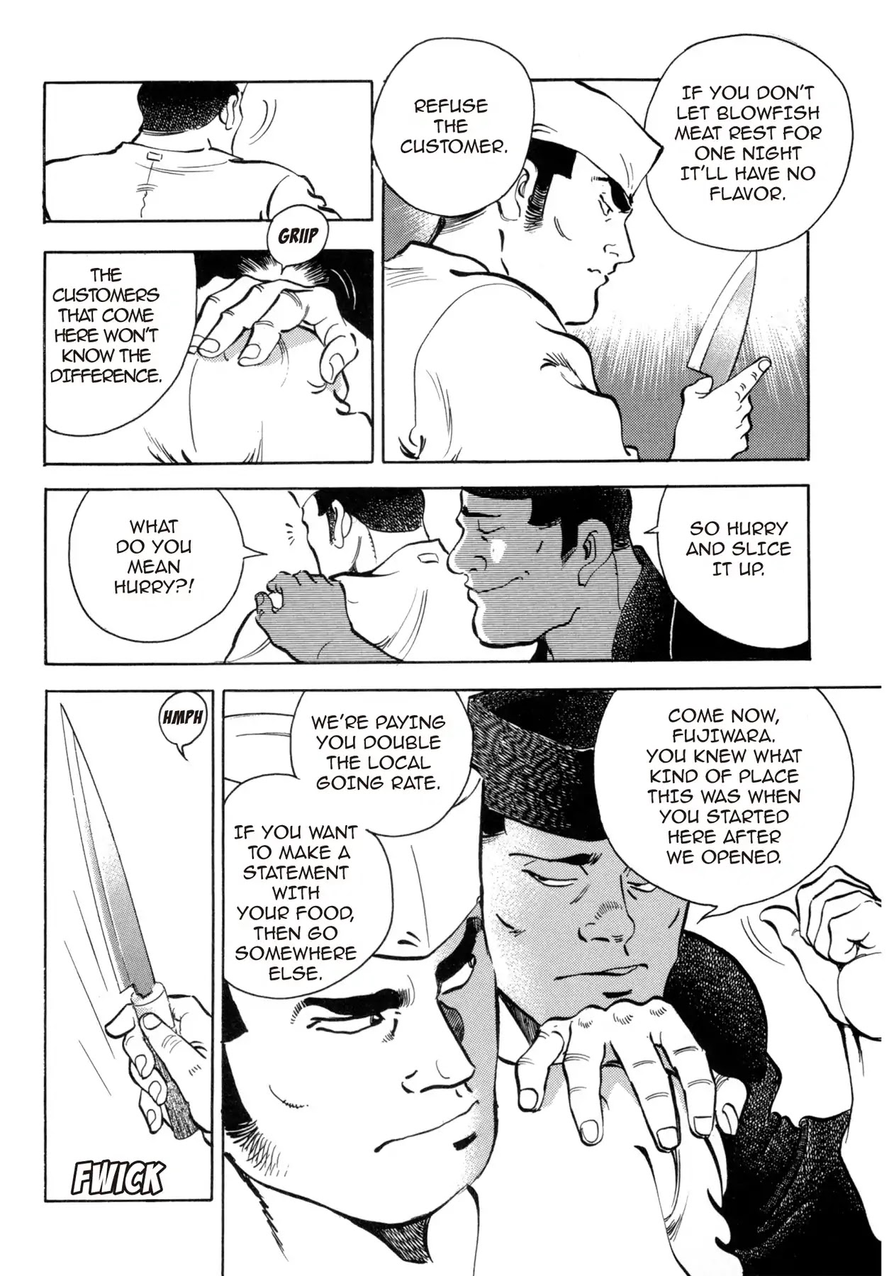 Battles of the Wandering Chef Chapter 4.5-5 page 20 - Vol.4 Musashi's After Story ~ Shimonoseki Blowfish Cuisine Edition: Chapter 1: The Man Behind the Blade of Torment