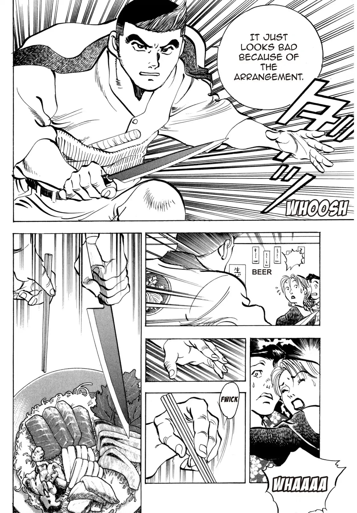 Battles of the Wandering Chef Chapter 4.5-5 page 26 - Vol.4 Musashi's After Story ~ Shimonoseki Blowfish Cuisine Edition: Chapter 1: The Man Behind the Blade of Torment