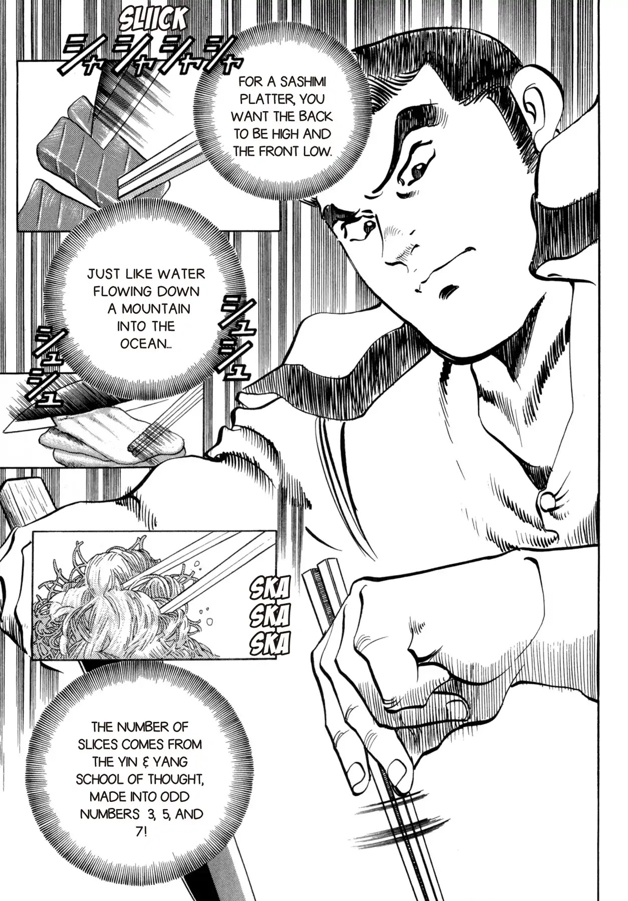 Battles of the Wandering Chef Chapter 4.5-5 page 27 - Vol.4 Musashi's After Story ~ Shimonoseki Blowfish Cuisine Edition: Chapter 1: The Man Behind the Blade of Torment
