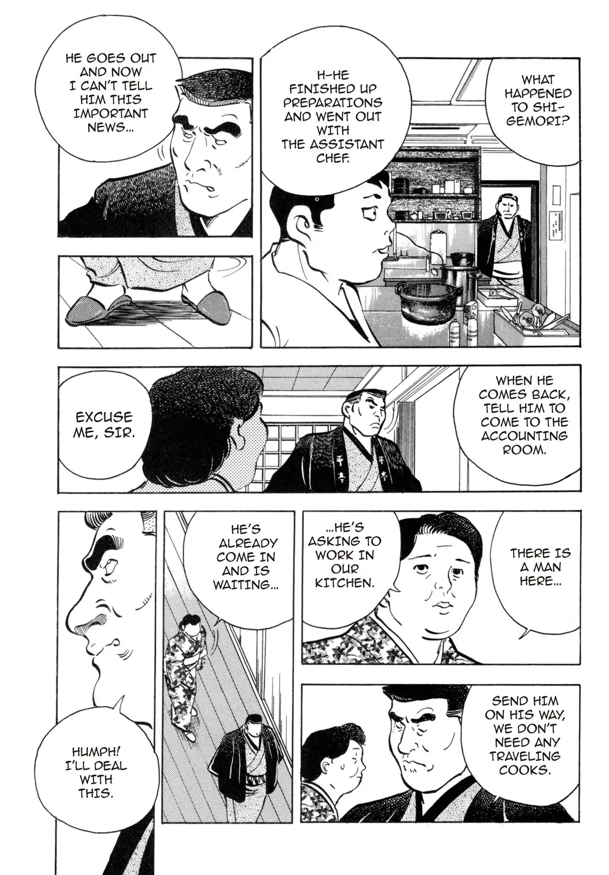 Battles of the Wandering Chef Chapter 4.5-6 page 11 - Vol.4 Musashi's After Story ~ Shimonoseki Blowfish Cuisine Edition: Chapter 2: The Wandering Chef of Taira-tei