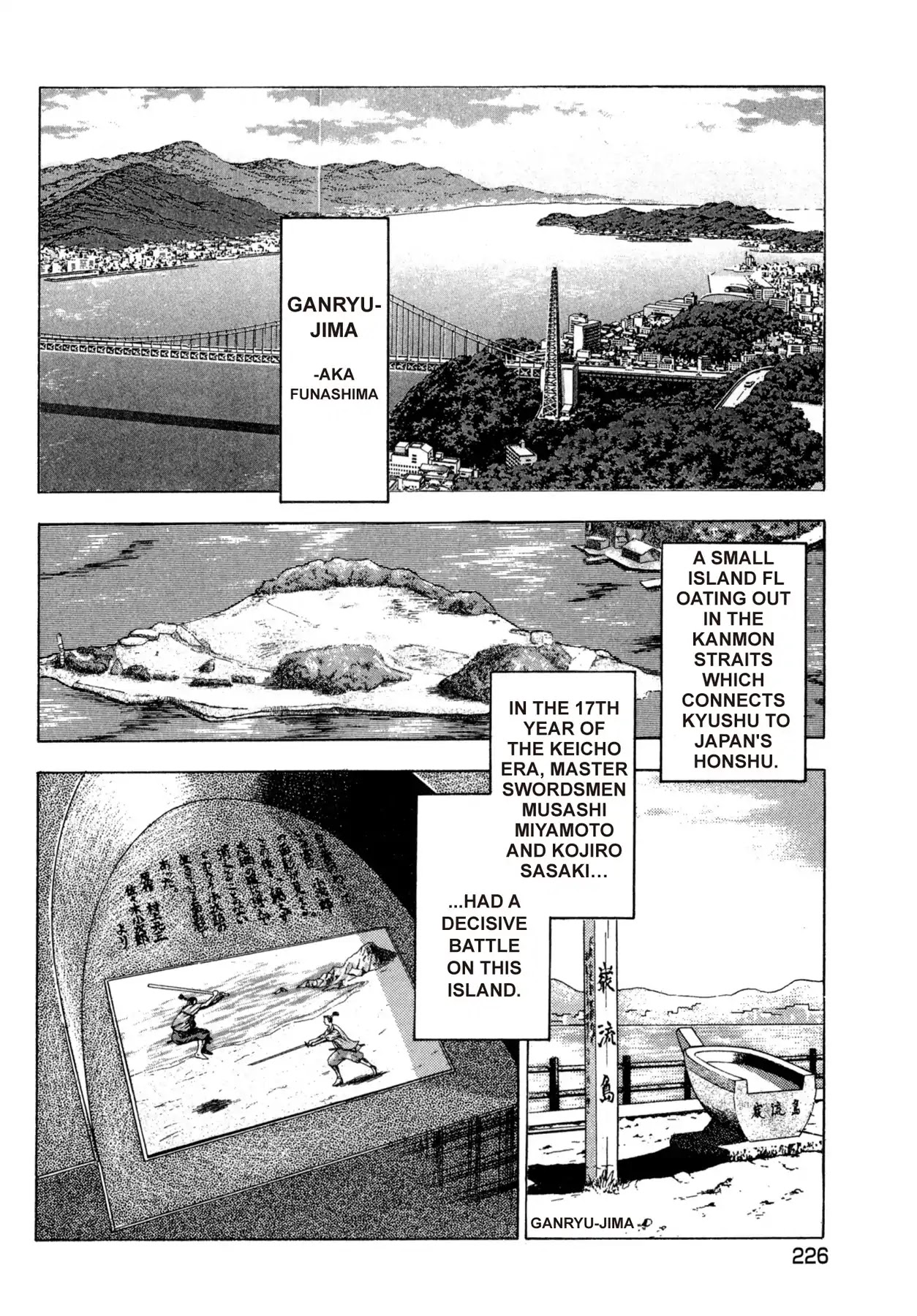 Battles of the Wandering Chef Chapter 4.5-9 page 6 - Vol.4 Musashi's After Story ~ Shimonoseki Blowfish Cuisine Edition: Final Chapter: Ganryu-jima's Decisive Battle [END]