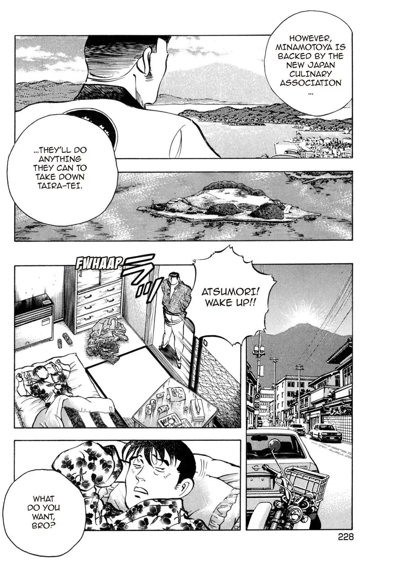 Battles of the Wandering Chef Chapter 4.5-9 page 8 - Vol.4 Musashi's After Story ~ Shimonoseki Blowfish Cuisine Edition: Final Chapter: Ganryu-jima's Decisive Battle [END]