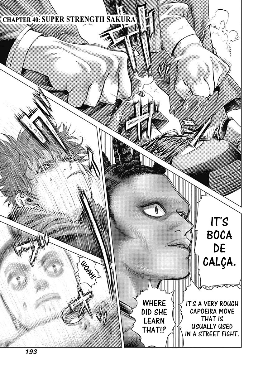 Batuque Chapter 40 page 1 - Chapter 40: Super Strength Sakura