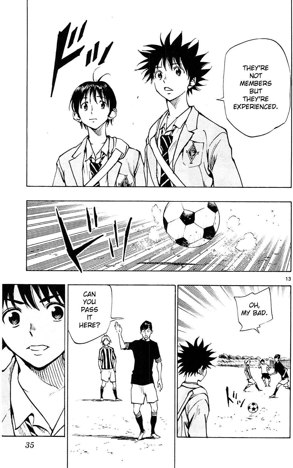 BE BLUES ~Ao ni nare~ Chapter 109 page 13 - Chapter 109: On the Other Side of the Bank...