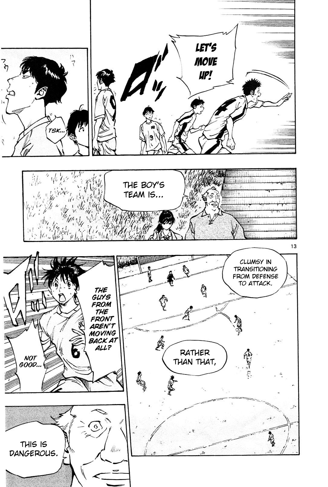 BE BLUES ~Ao ni nare~ Chapter 116 page 13 - Chapter 116: Ryuu vs Miyazaki